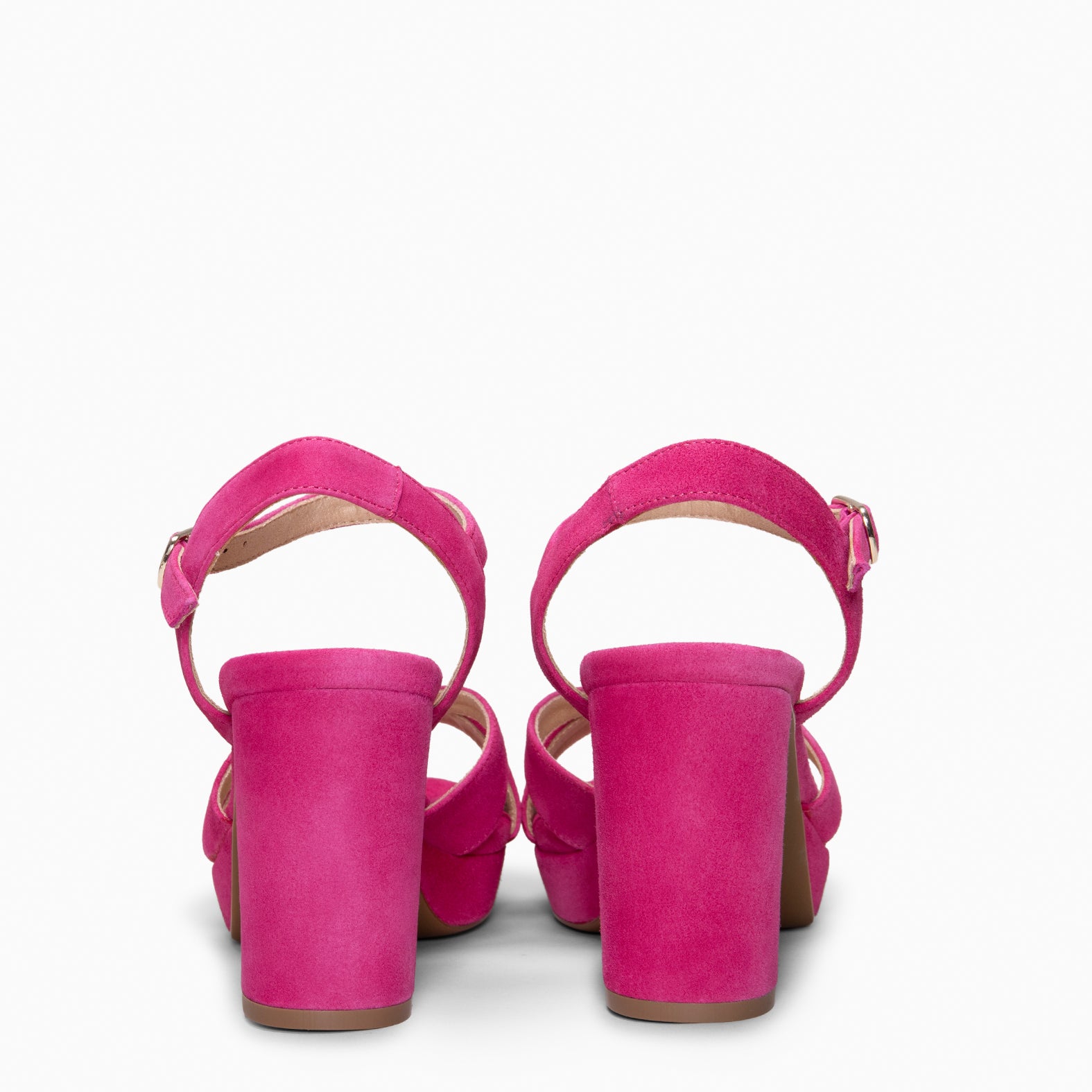 PARIS – Sandalias de fiesta con tacón alto y plataforma FUCSIA - miMaO ®