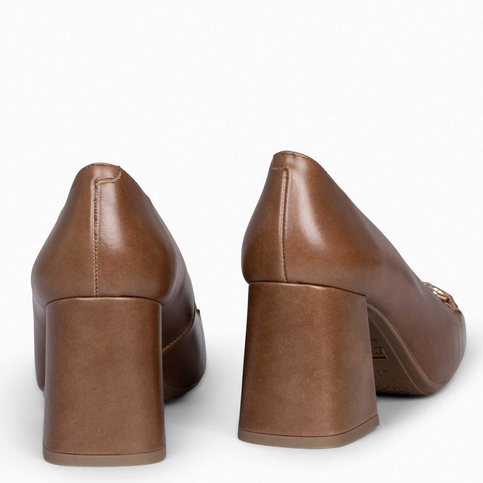 MÍA – Zapatos con tacón Bloque TAUPE