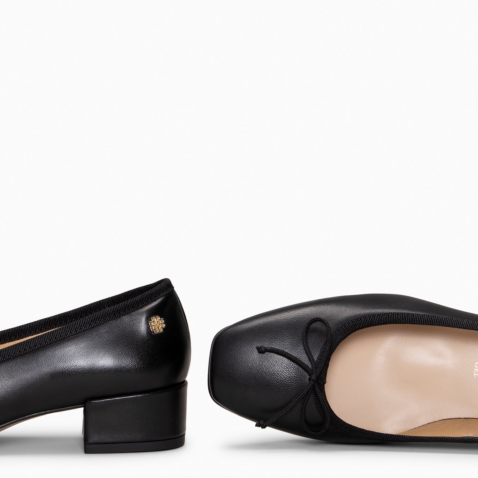 OPERA - BLACK BALLERINA WITH HEEL