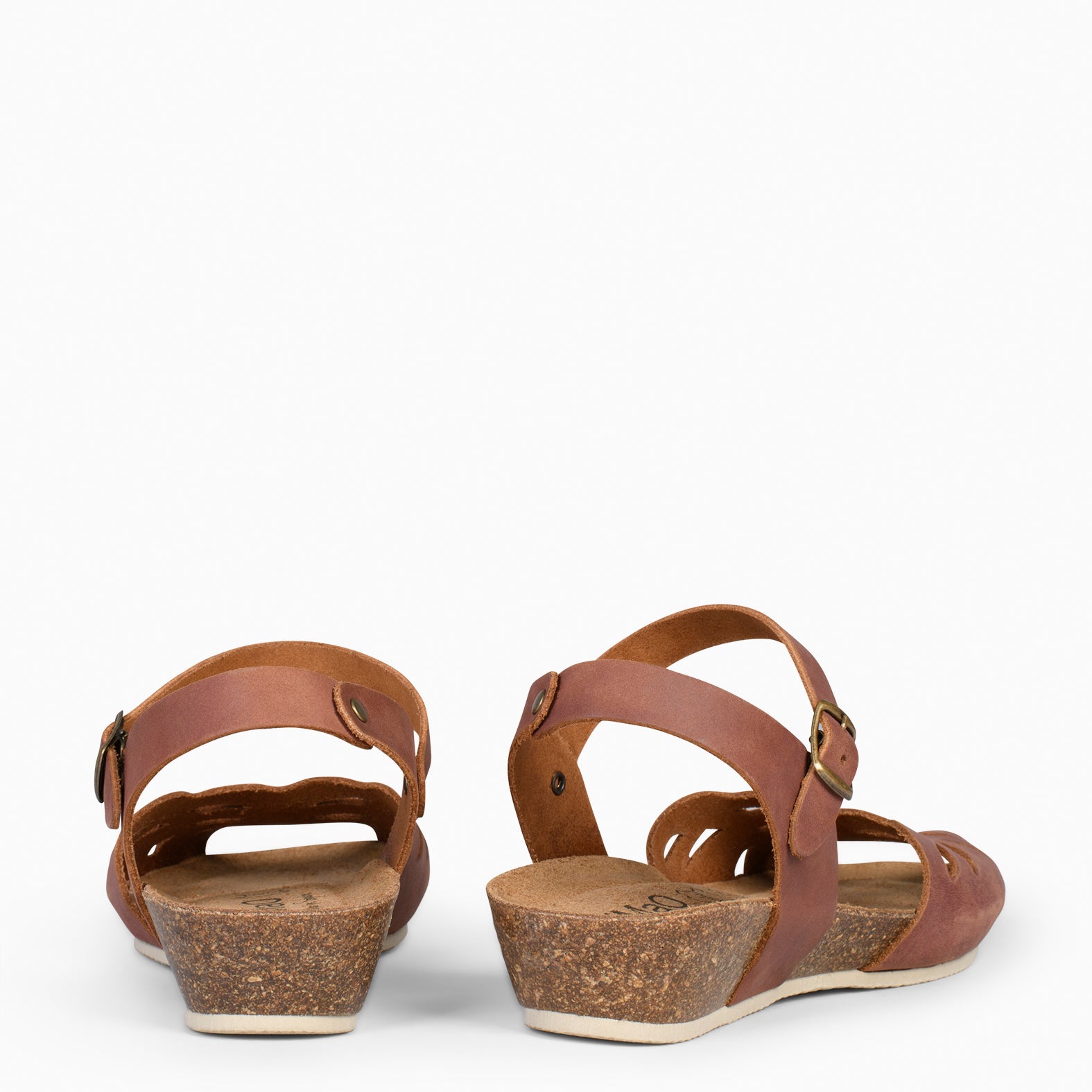 ALOE – CAMEL BIO sandals with wedge