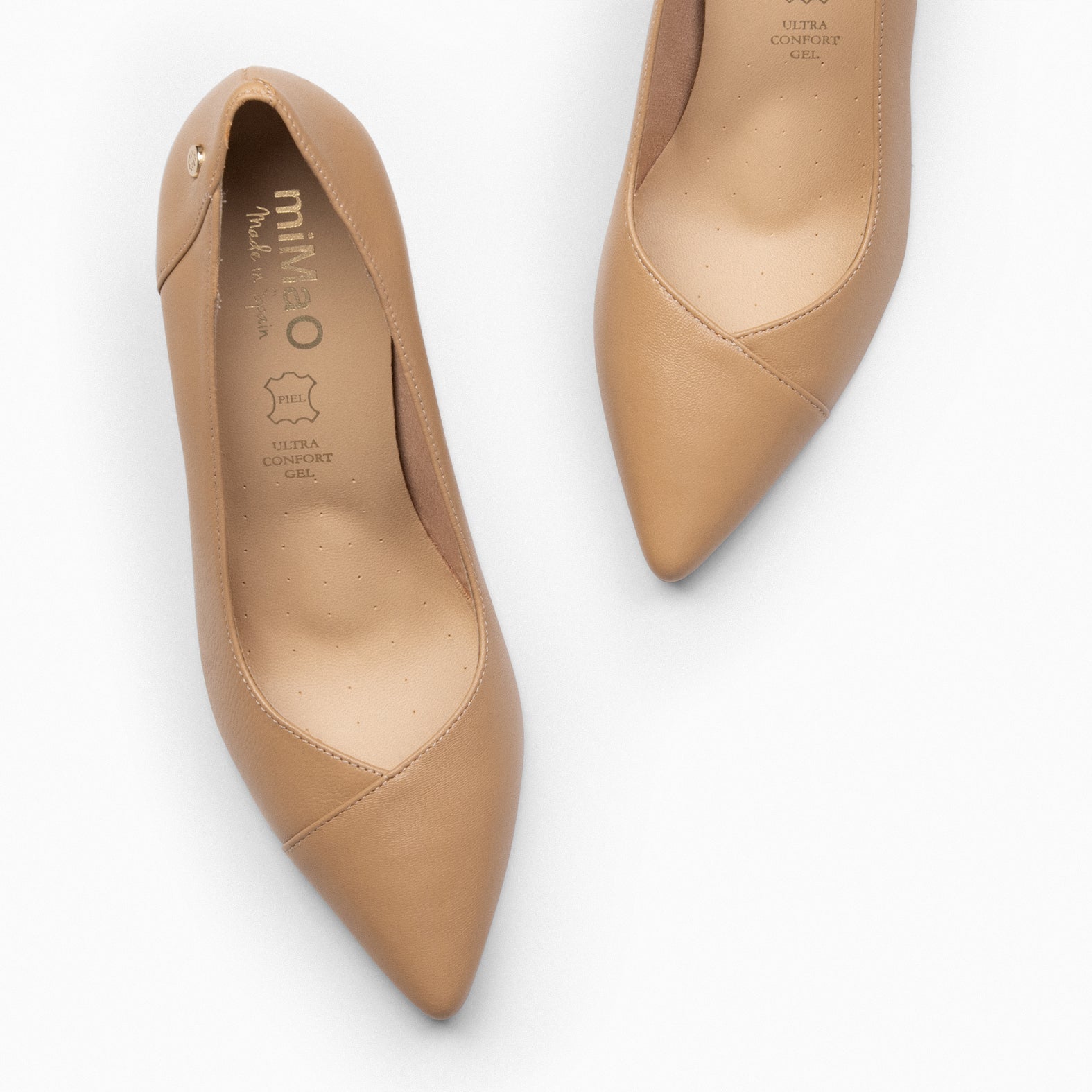 GLAM – Zapatos elegantes de tacón alto CAMEL