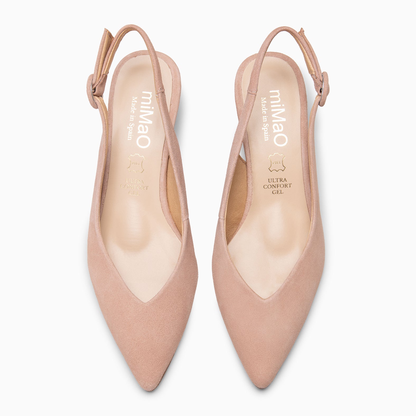 CARMEN – Zapatos de Tacón acampanado NUDE - miMaO ®