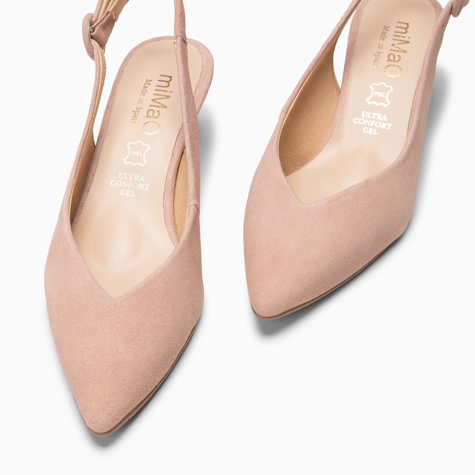 CARMEN – Zapatos de Tacón acampanado NUDE - miMaO ®