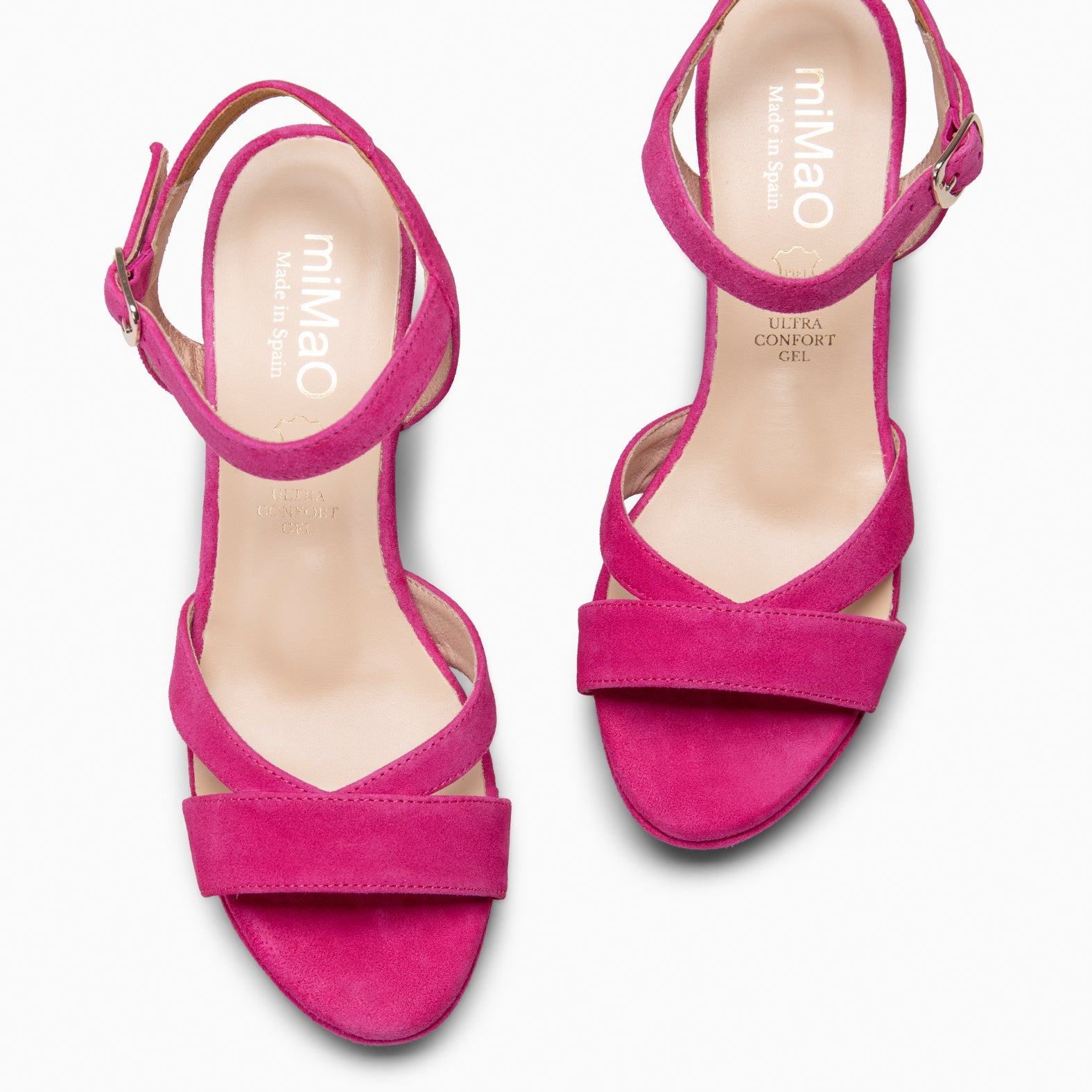 PARIS – Sandalias de fiesta con tacón alto y plataforma FUCSIA - miMaO ®