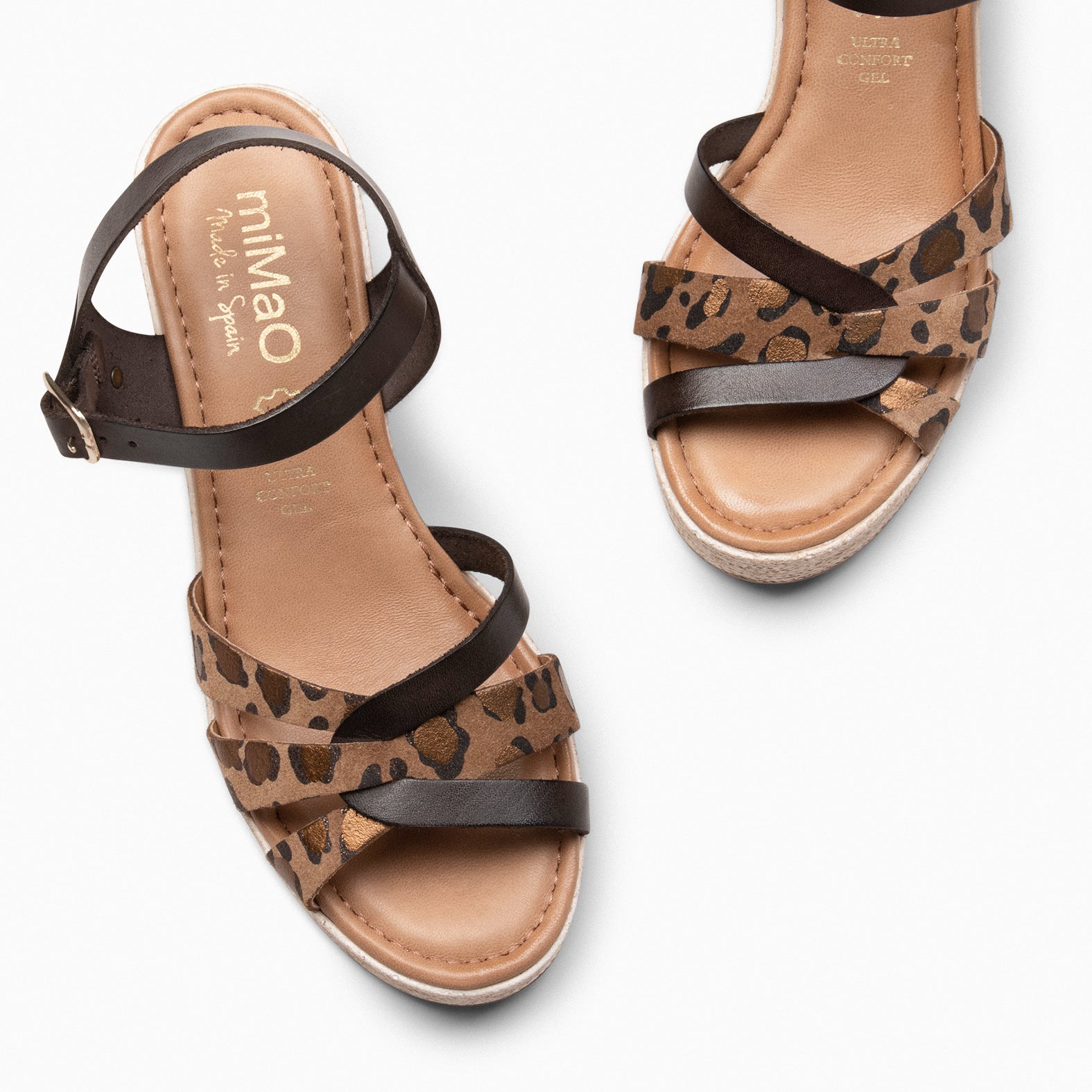 LARISA - ANIMAL PRINT Platform Sandals