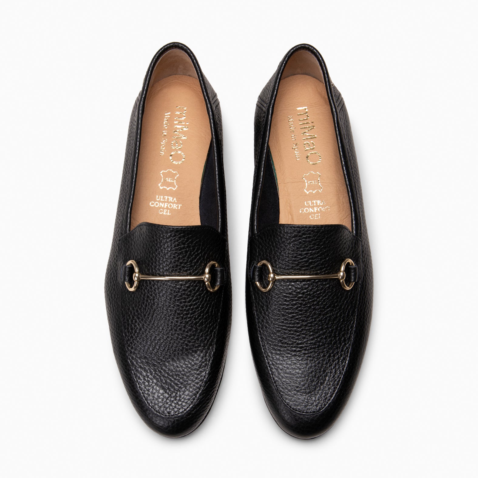 STYLE - BLACK MOCCASIN WITH METALLIC EMBELLISHMENT