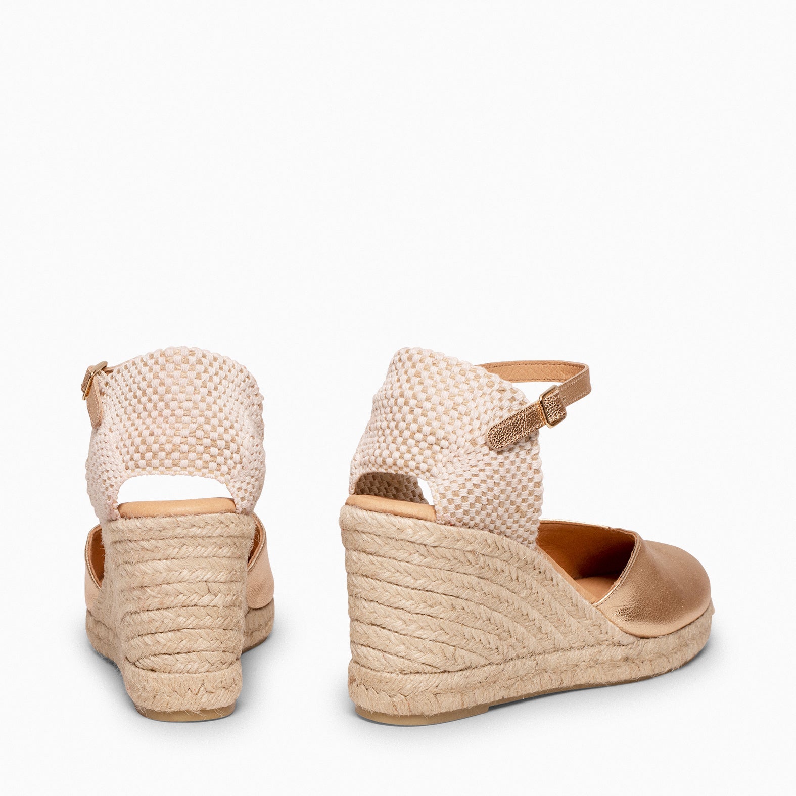 NERJA - GOLDEN WEDGE ESPADRILLE