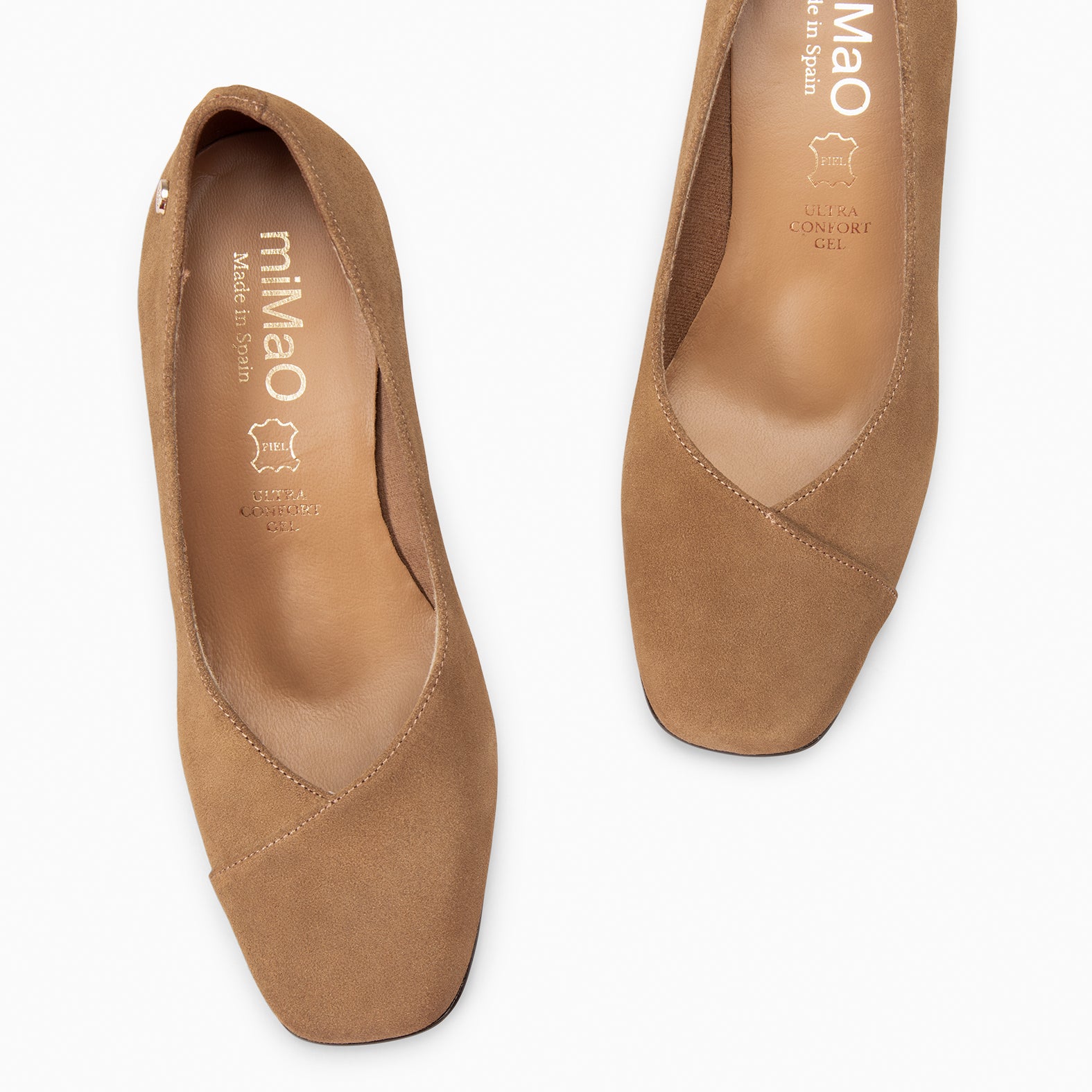 GABRIELA - CAMEL high heeled shoe