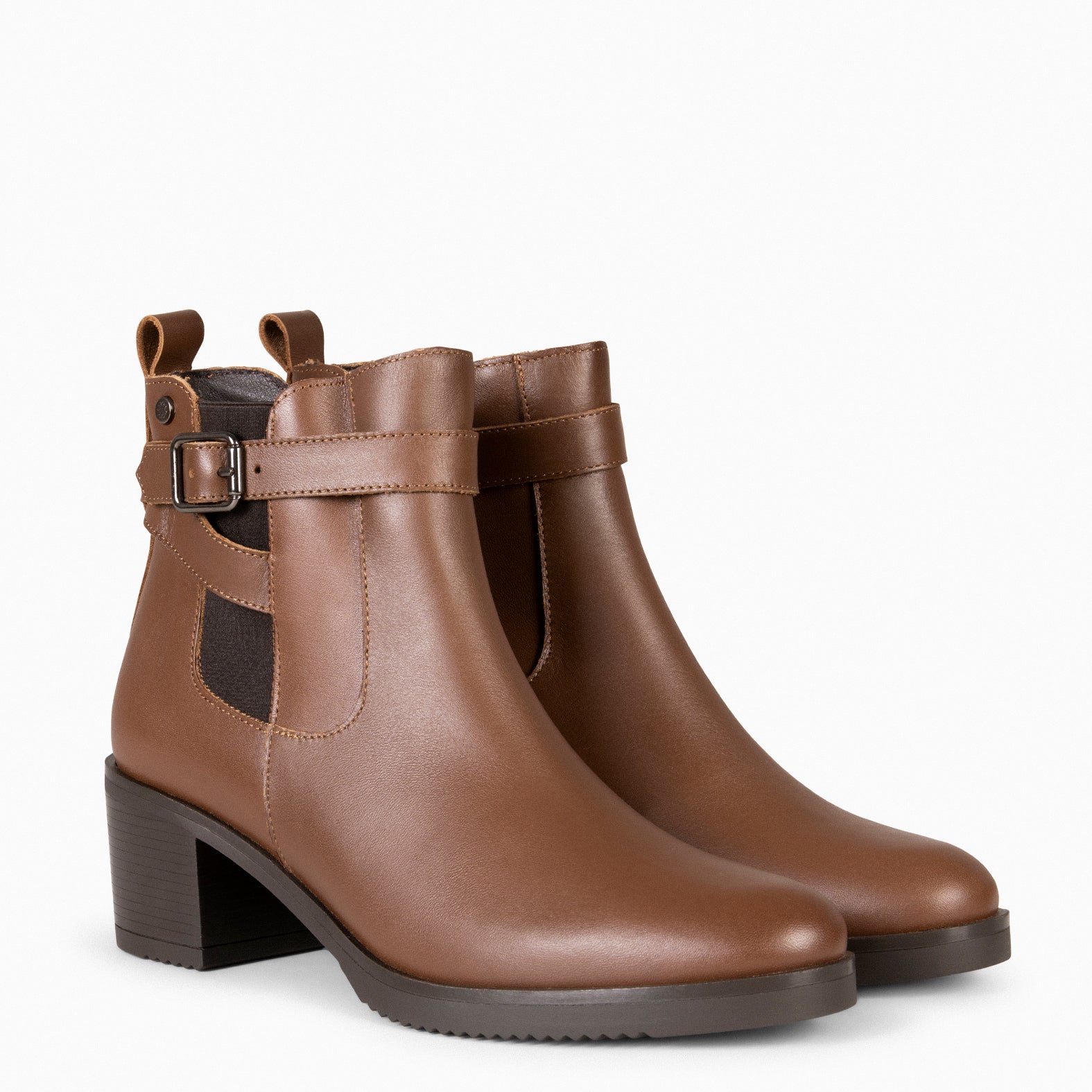 LEMY – Bottines élégantes en cuir CAMEL