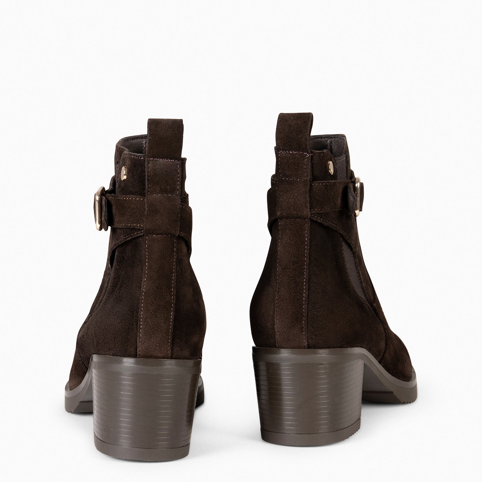 LEMY – Bottines élégantes en daim MARRON