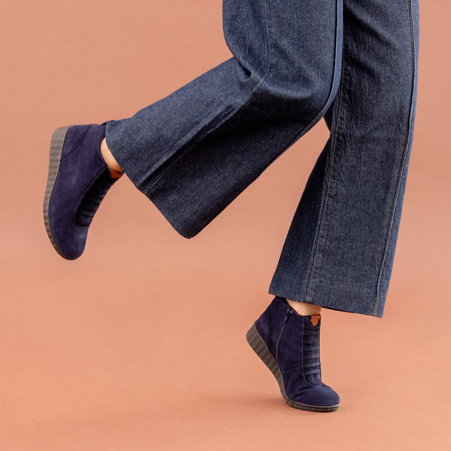 FLEXY - Zapatillas abotinadas MARINO