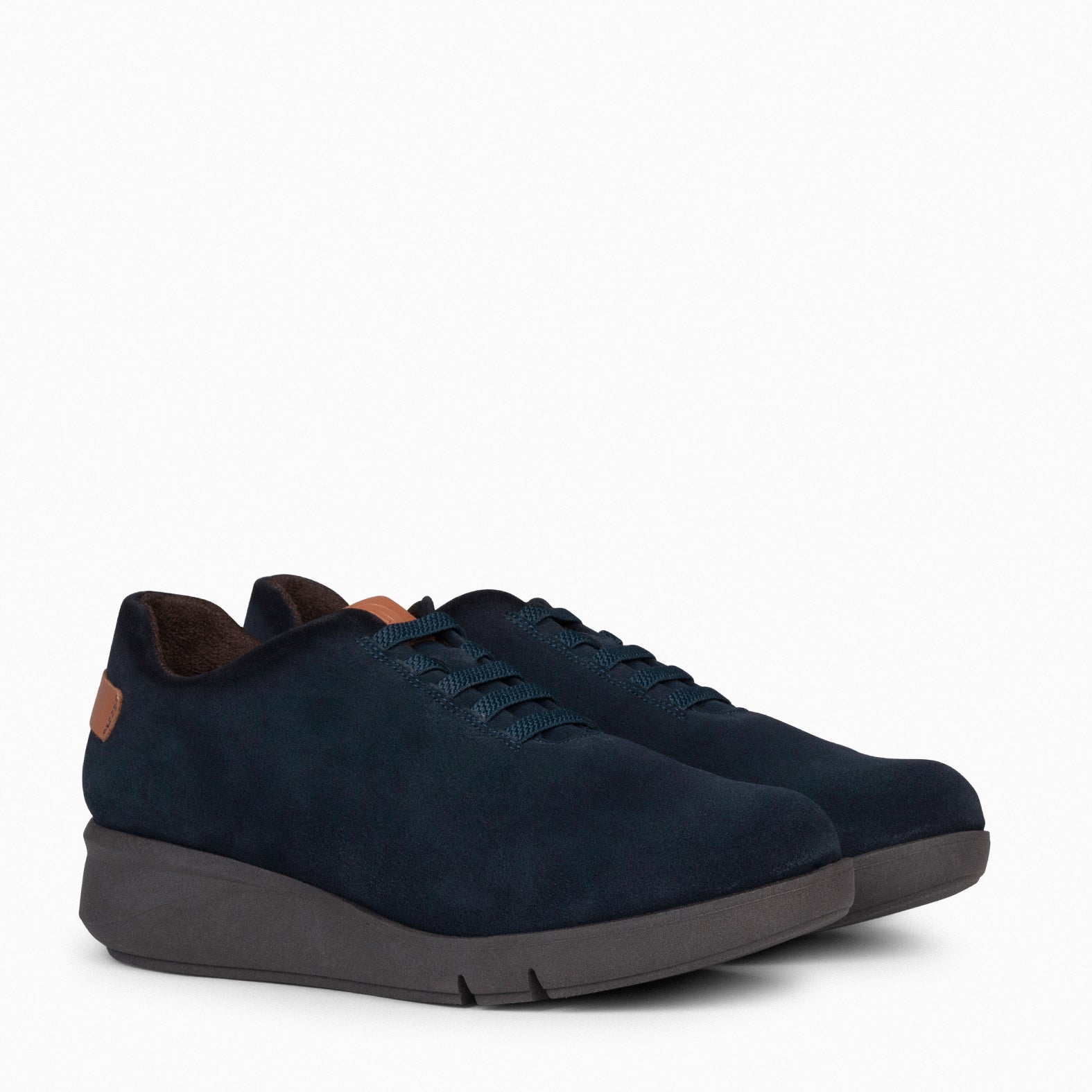 FLY - NAVY sneaker with wedge