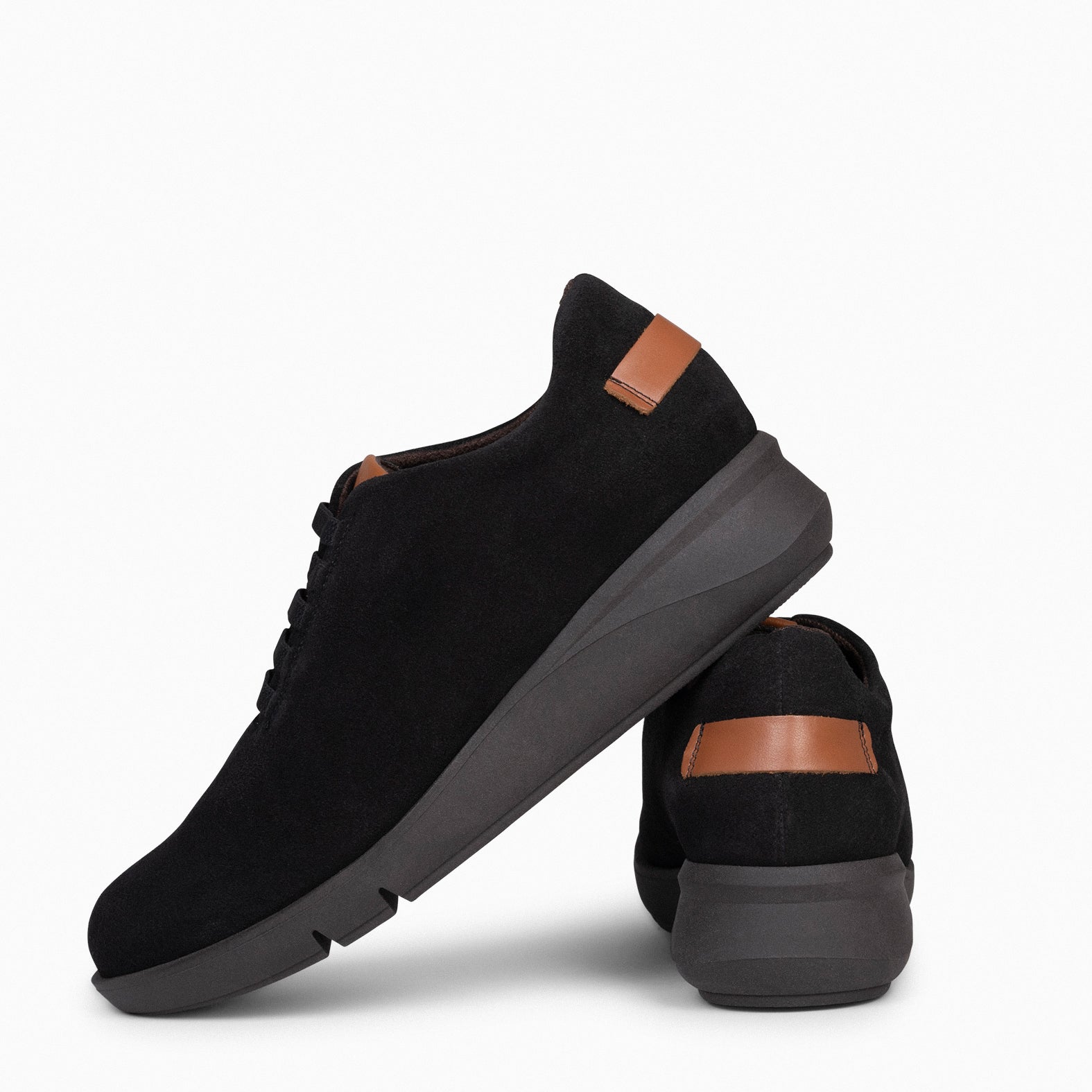 FLY - Deportivos NEGRO con cuña