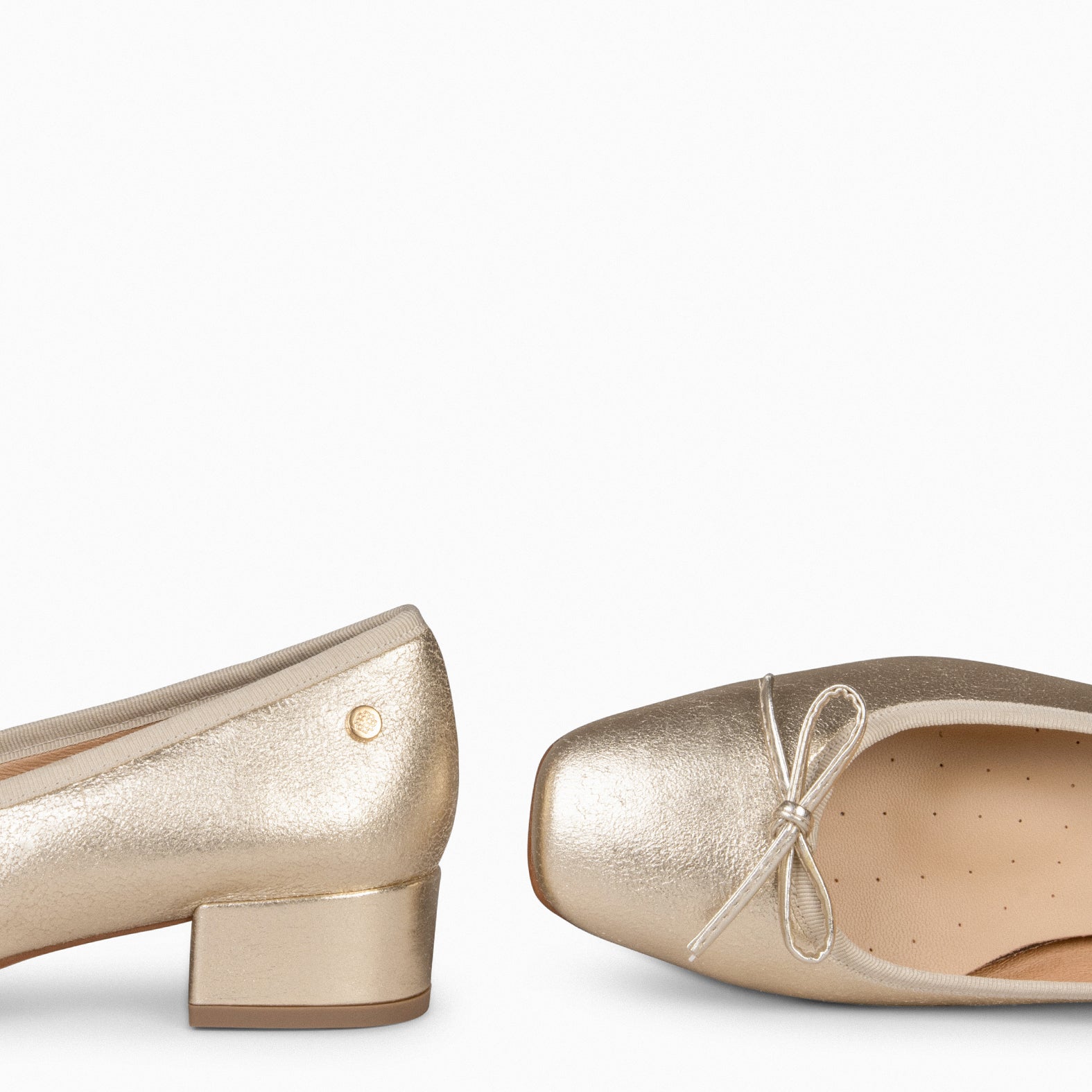 Golden ballerinas on sale