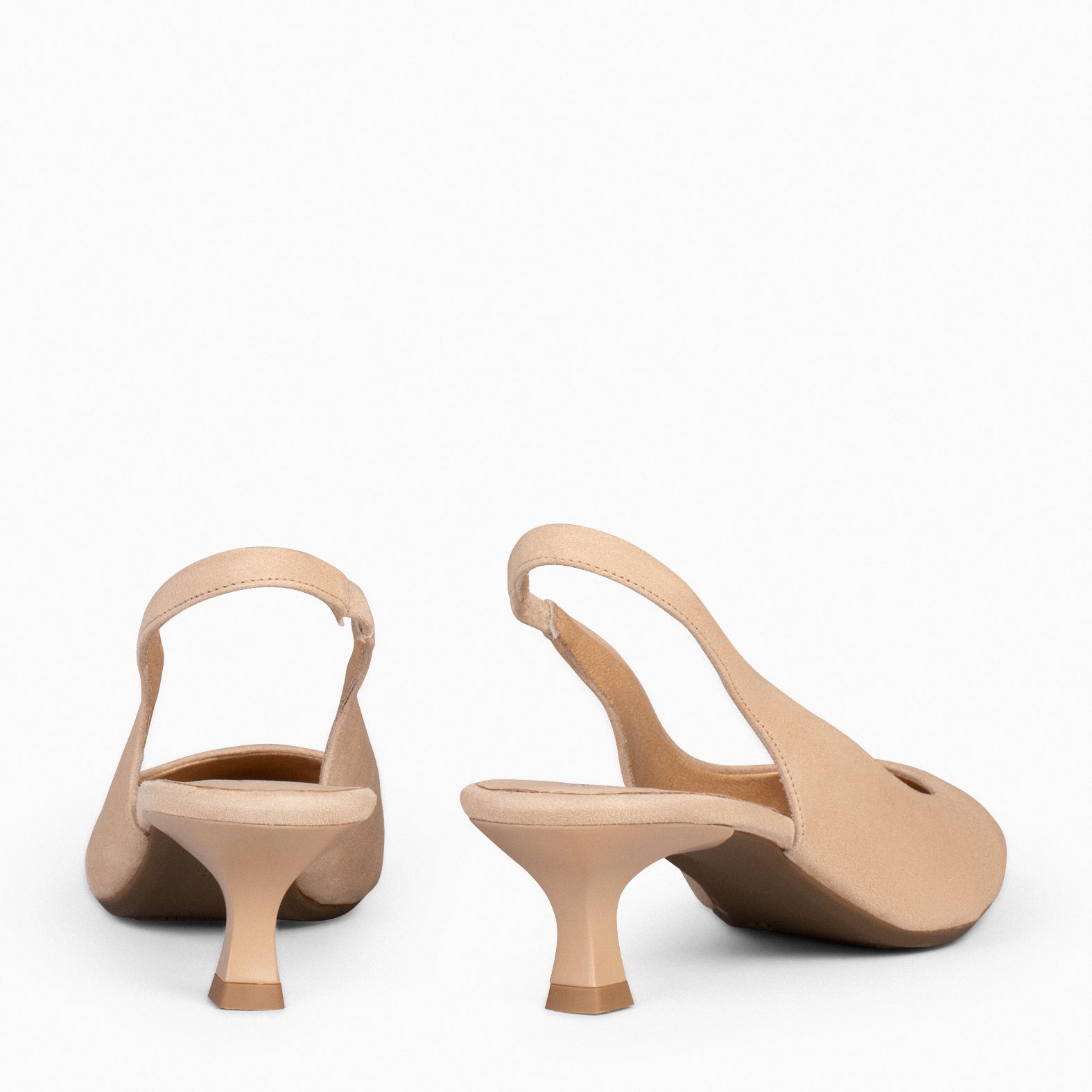 KITTEN – SAND low heel slingback