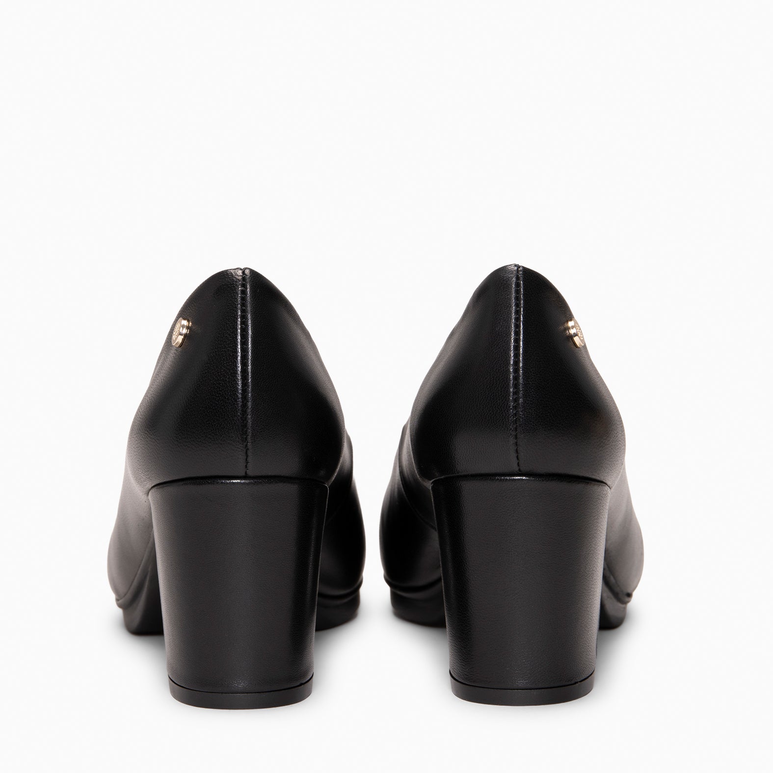 URBAN S SALÓN - Zapatos de tacón medio de napa NEGRO - miMaO ®