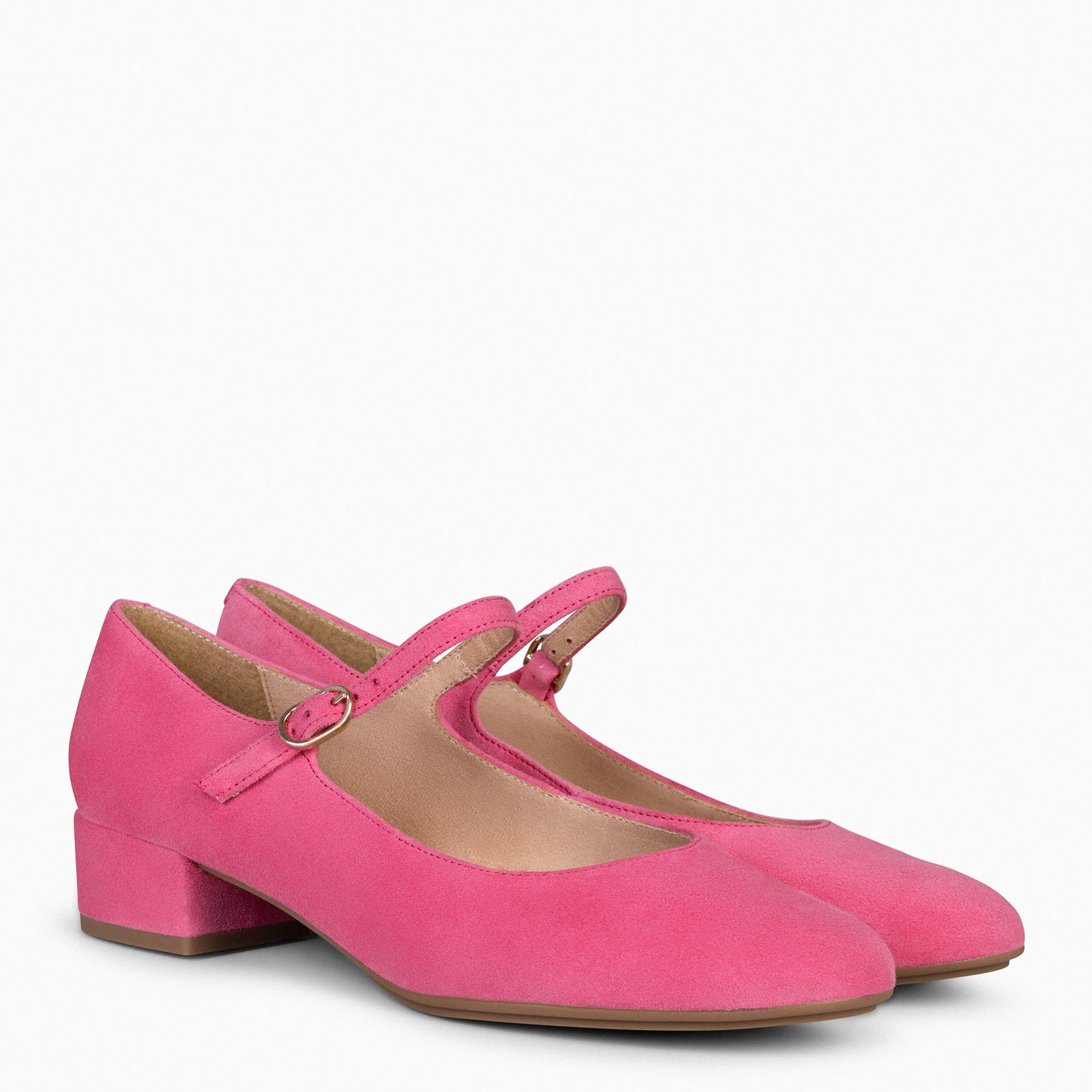 NORA – PINK Mary-Janes with low heel 