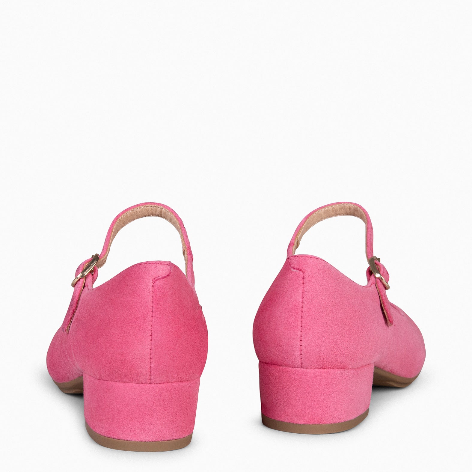 NORA - PINK Mary-Jane with low heel 