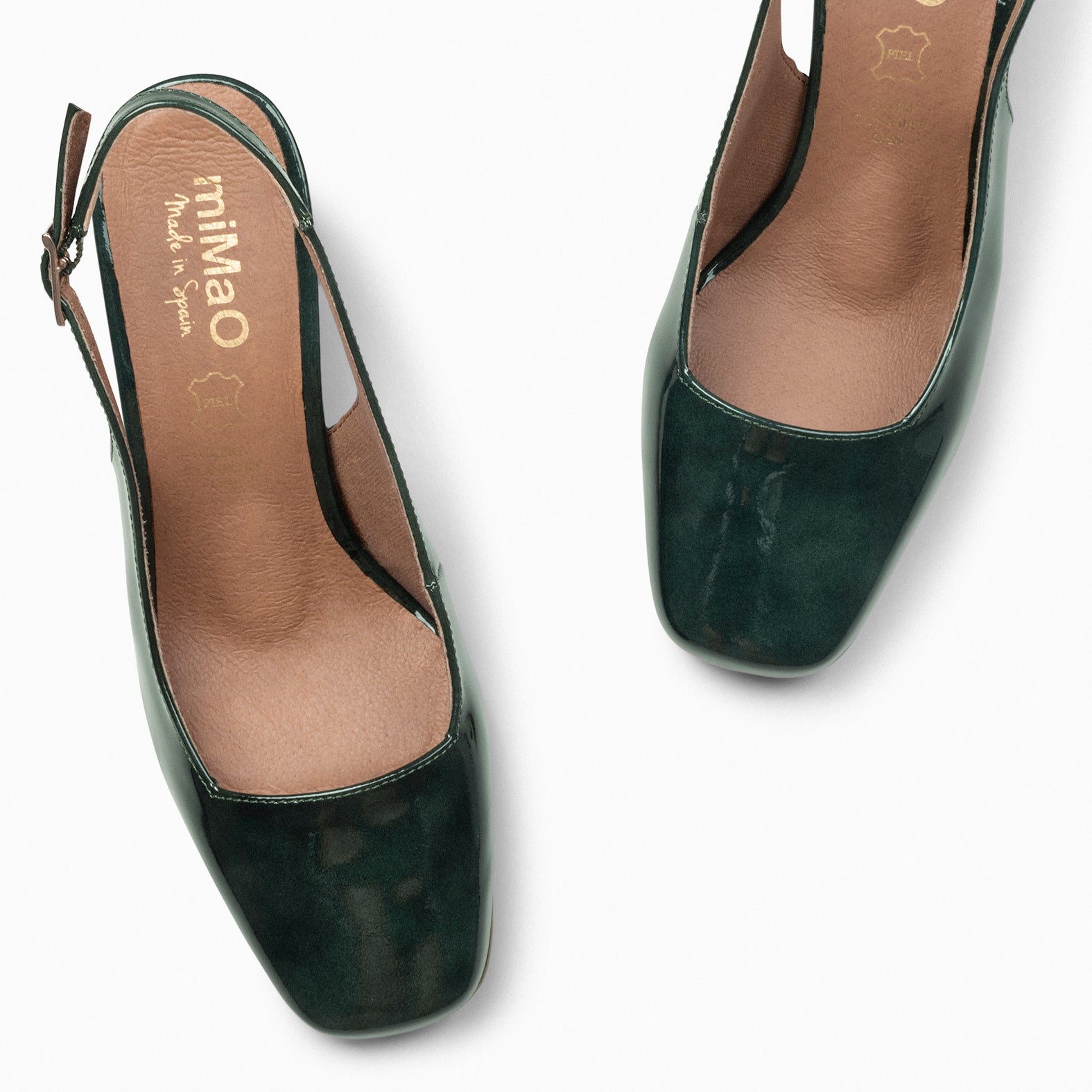 SOPHIA - GREEN sling-back heel