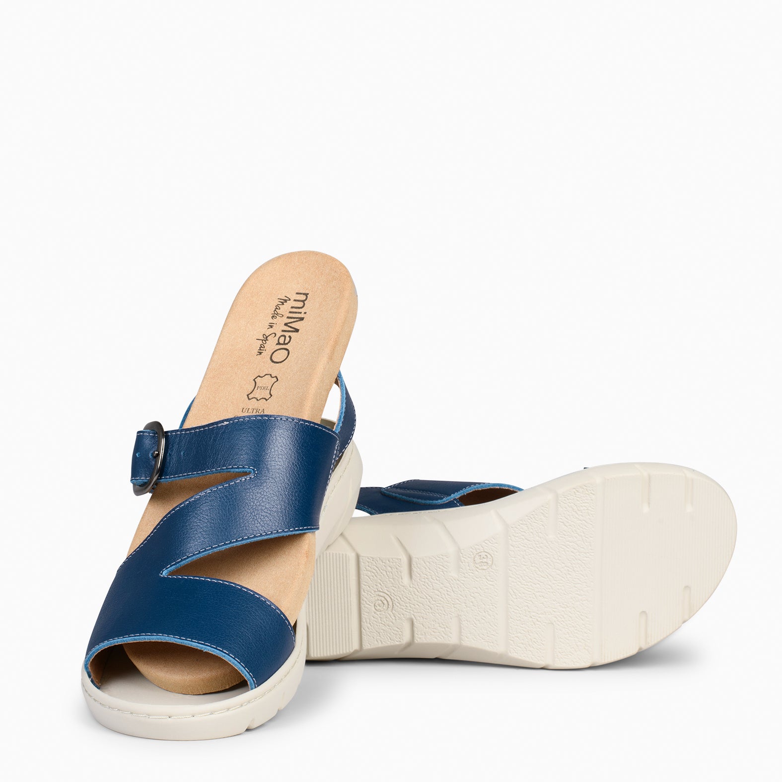 NATURA - NAVY SANDALS WITH REMOVABLE INSOLE