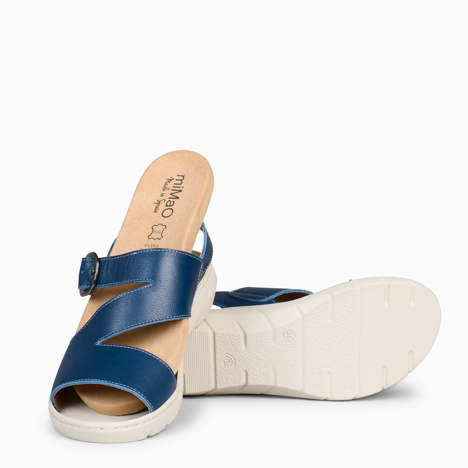 NATURA – BLUE sandals with removable insole