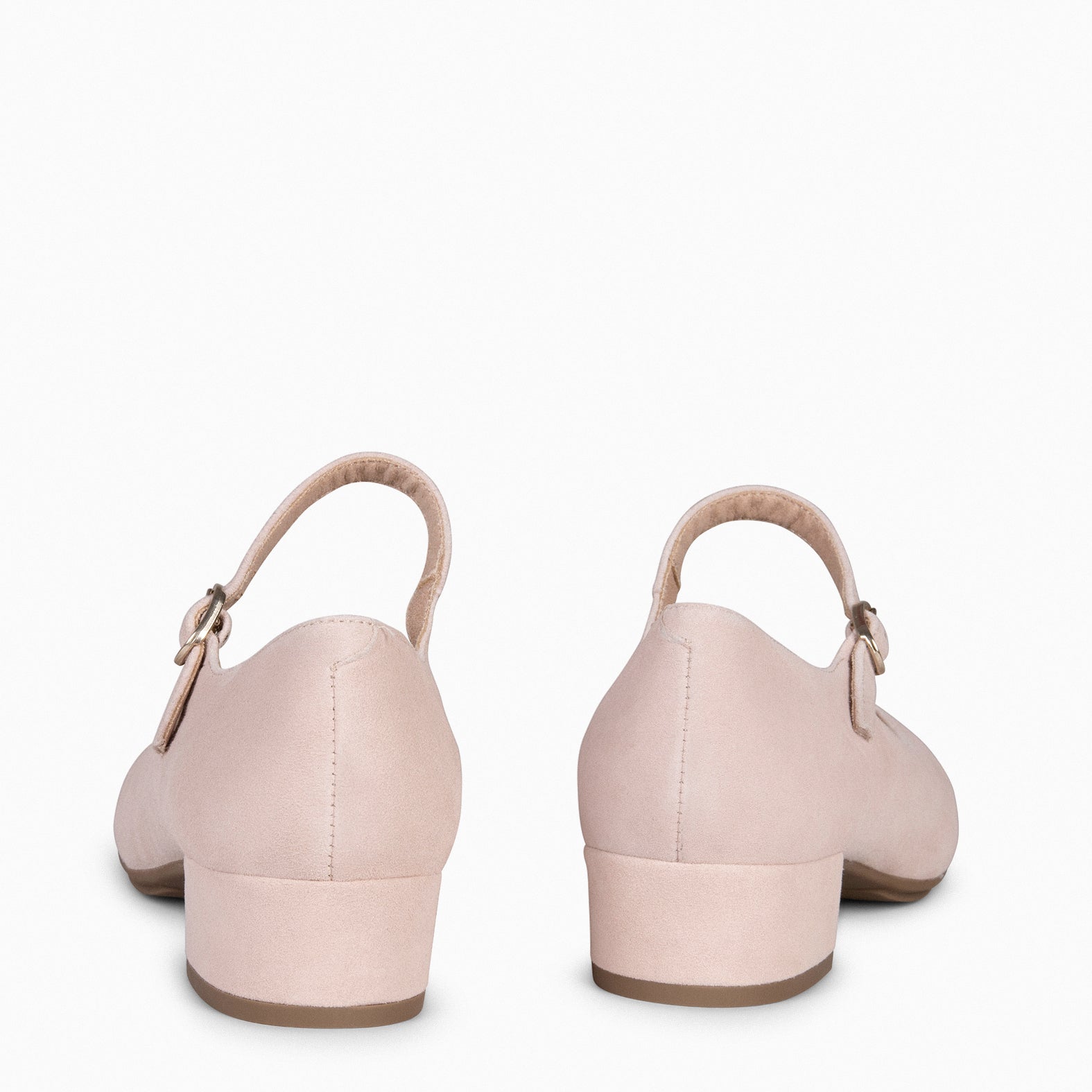 NORA – NUDE Mary-Janes with low heel 
