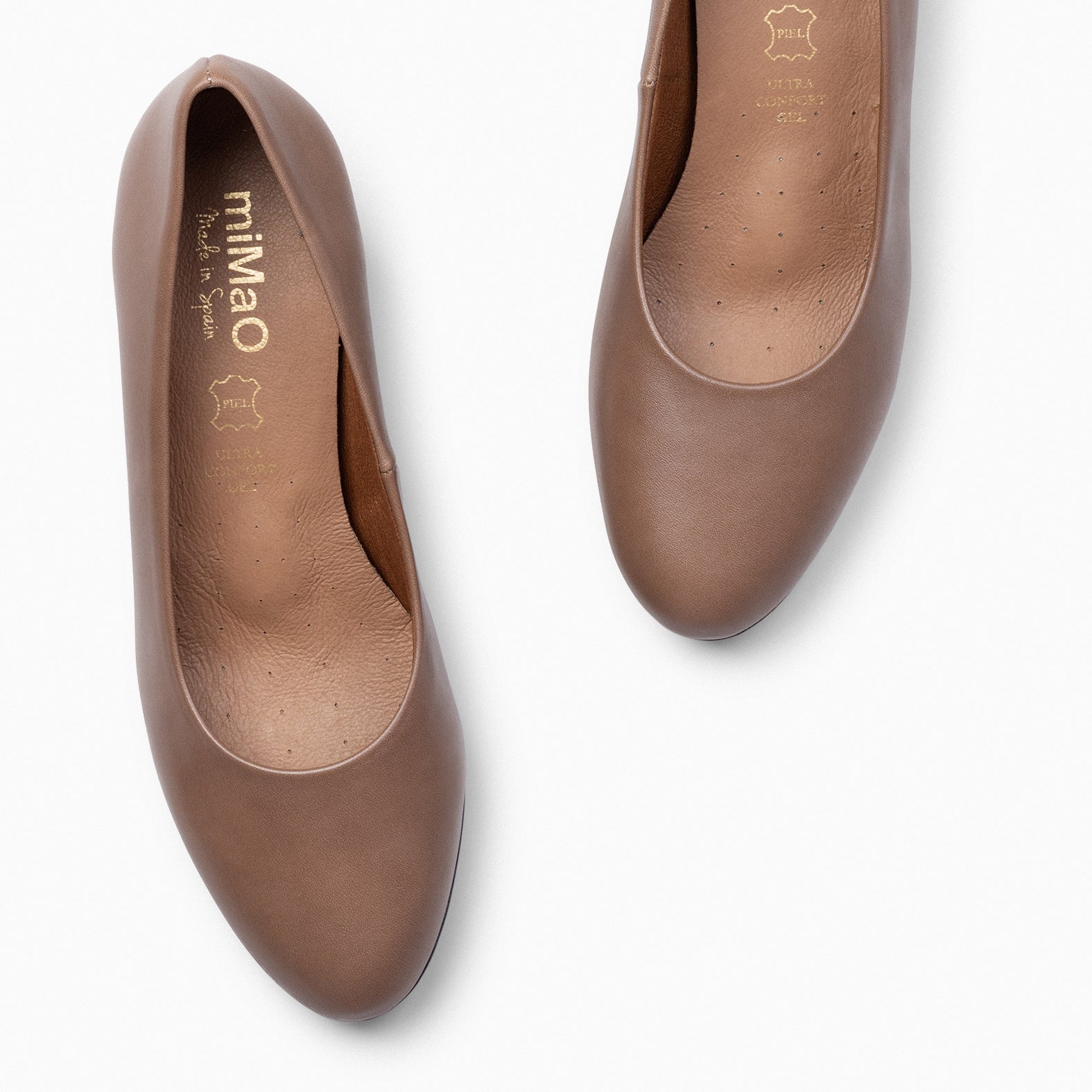 FLIGHT S – TAUPE low heels and platform shoes
