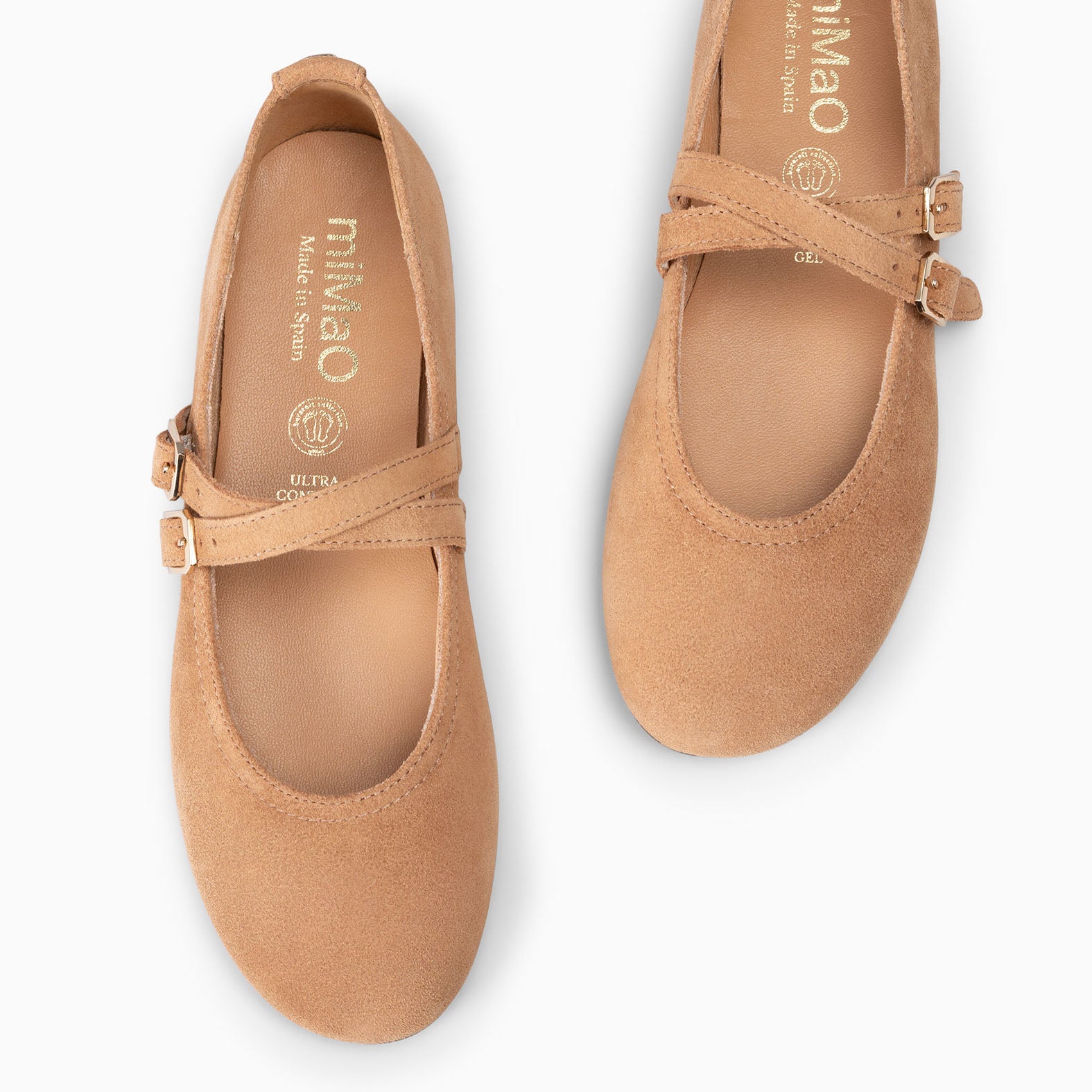 AMAPOLA - BAILARINA PLANA BARESOFT CAMEL