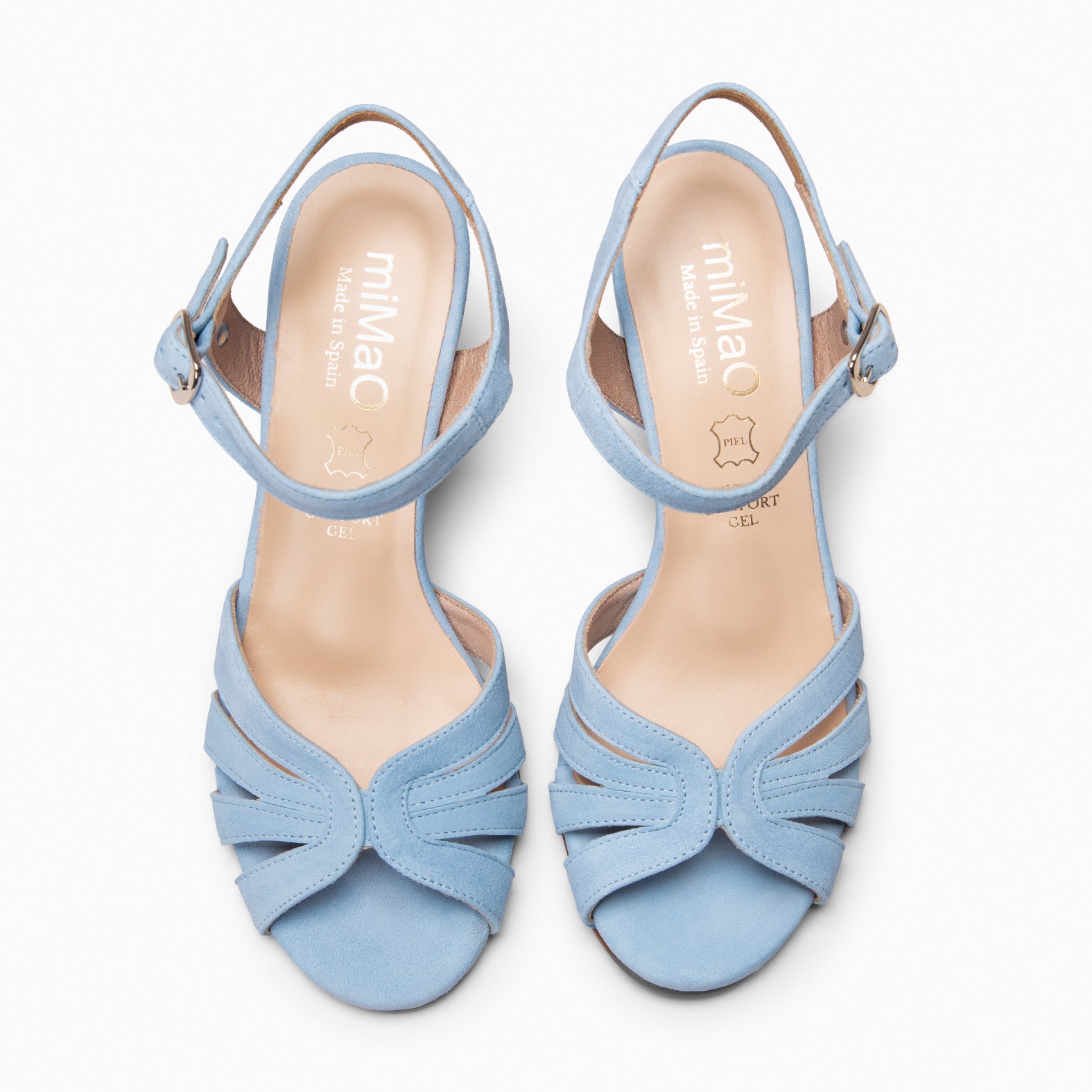 MUSA – Sandalias de Tacón ancho AZUL CLARO - miMaO ®