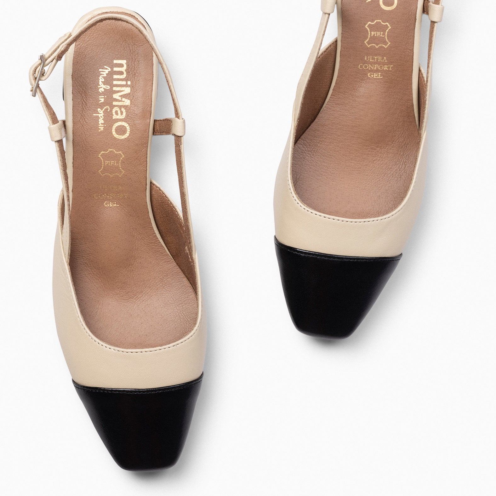 AUDREY – BEIGE sling-back ballerina