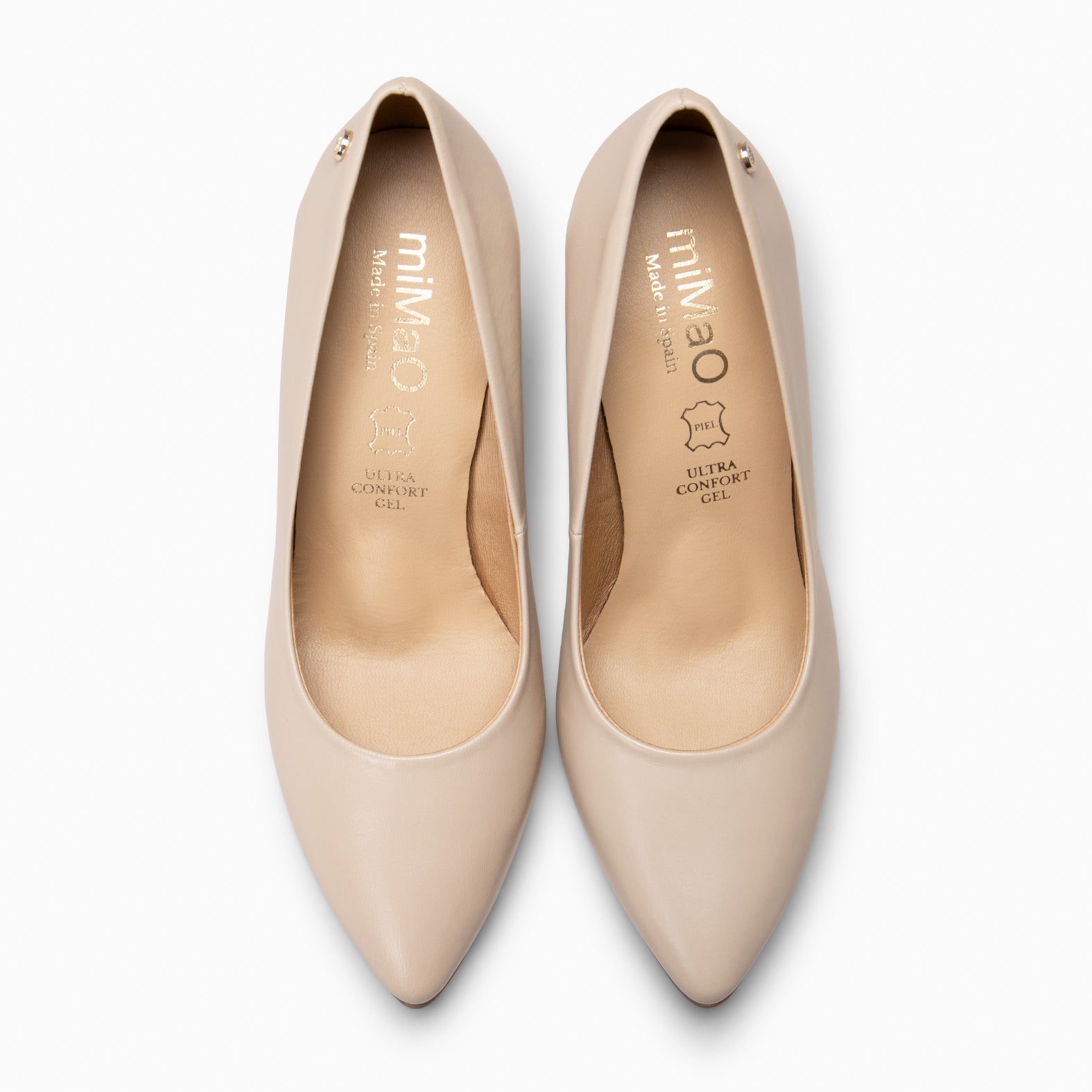 URBAN SALÓN - Zapatos de tacón alto de napa BEIGE - miMaO ®