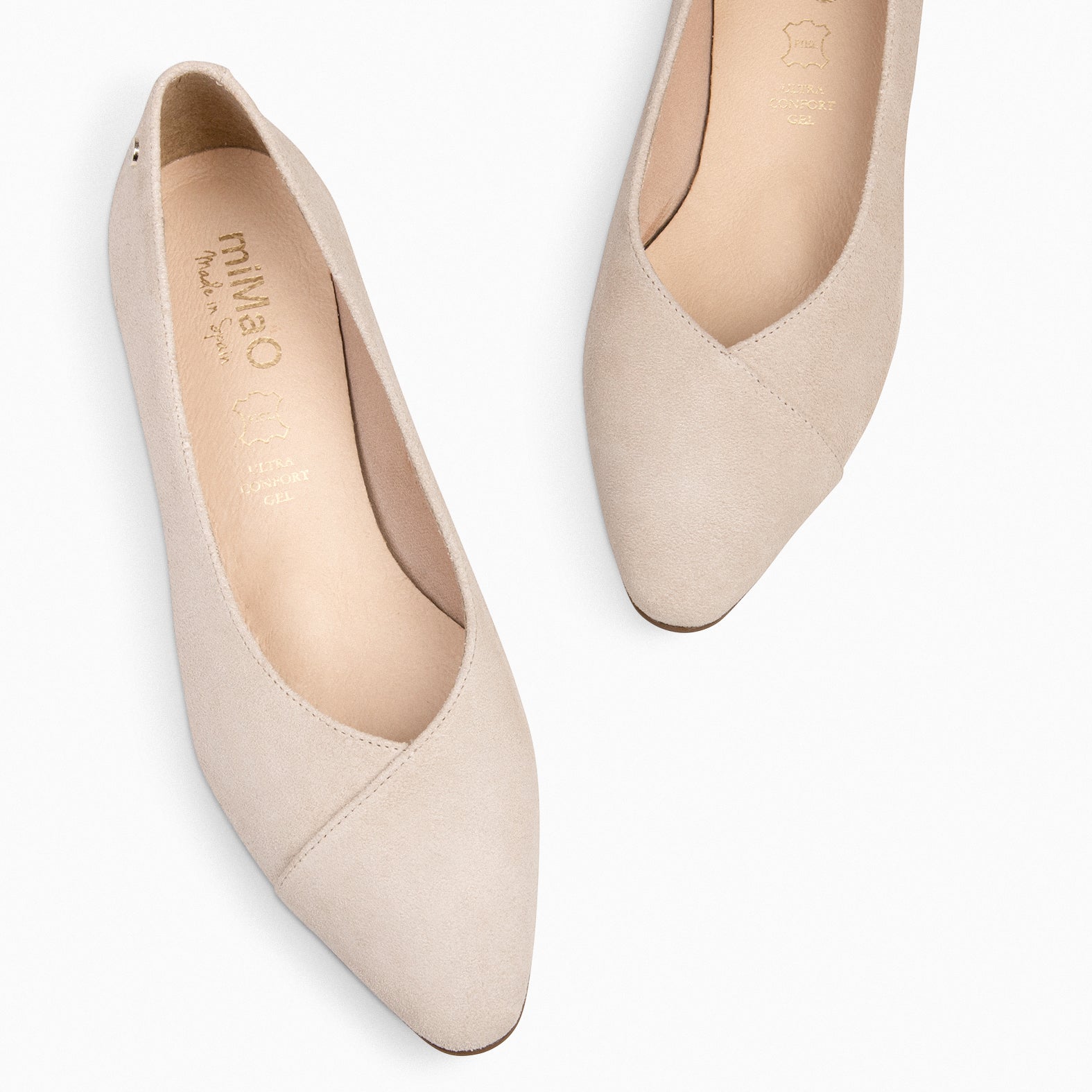 MARIE Chaussures plates bout pointu BEIGE