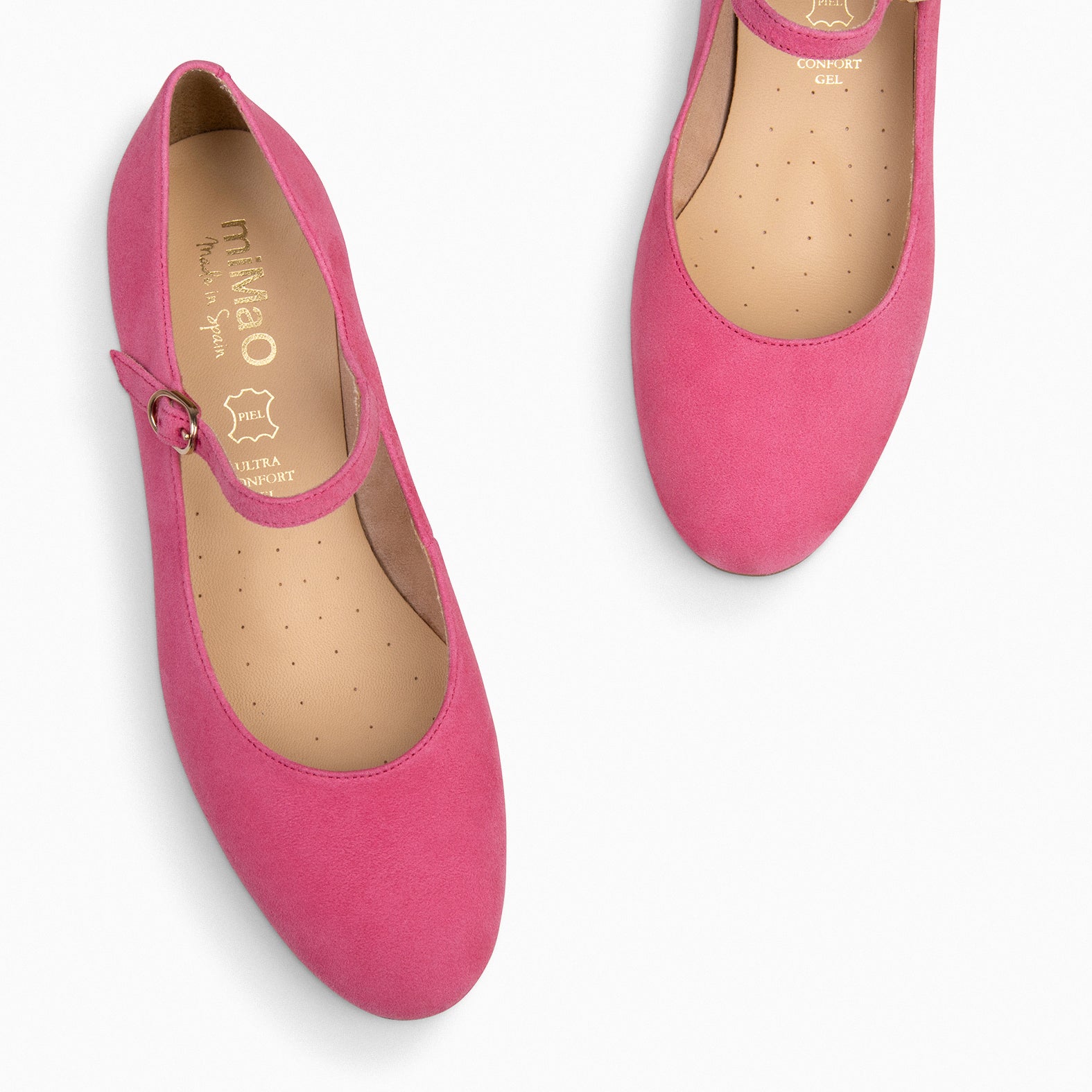 NORA - PINK Mary-Jane with low heel 