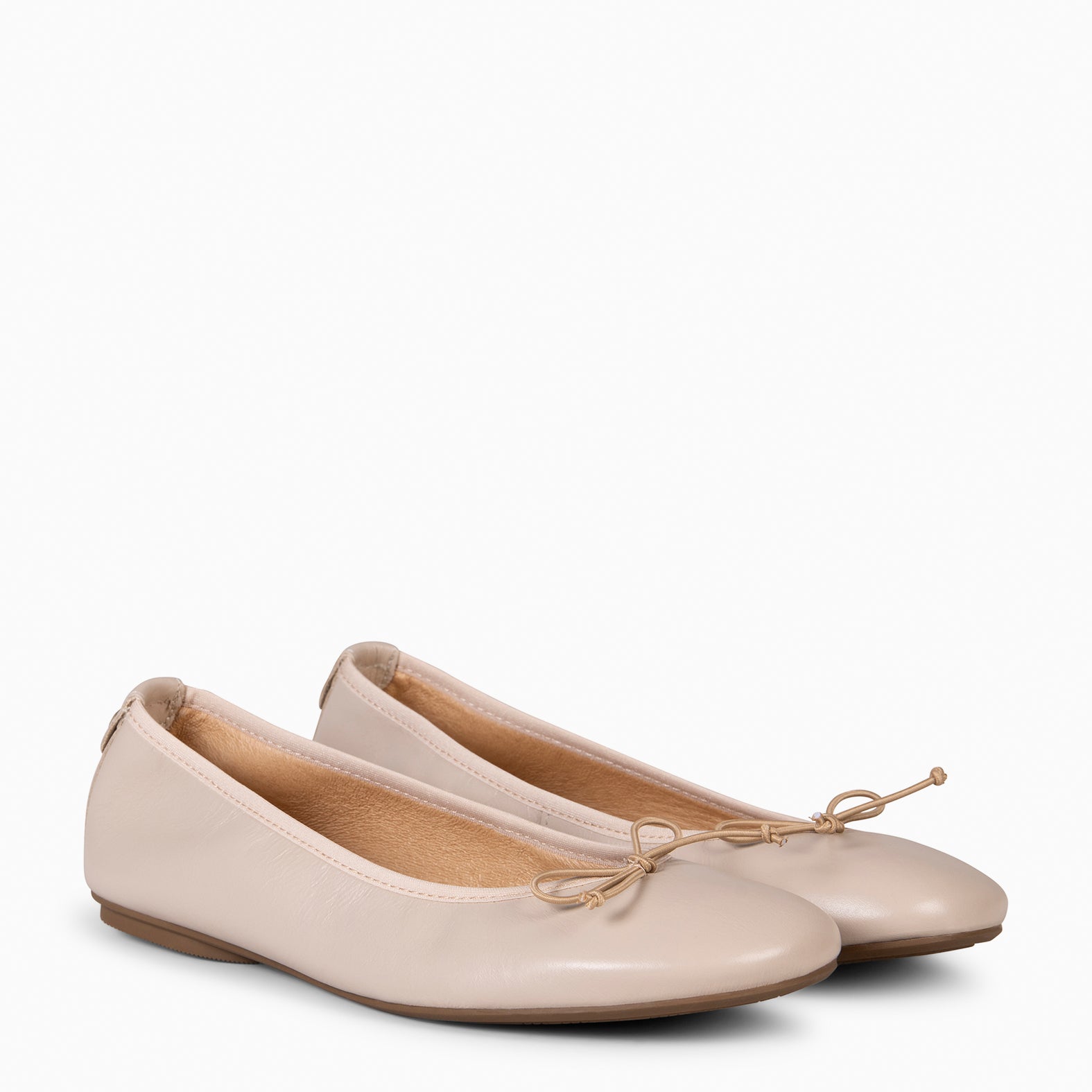 CAMPANILLA - Ballerines Baresoft à nœud BEIGE