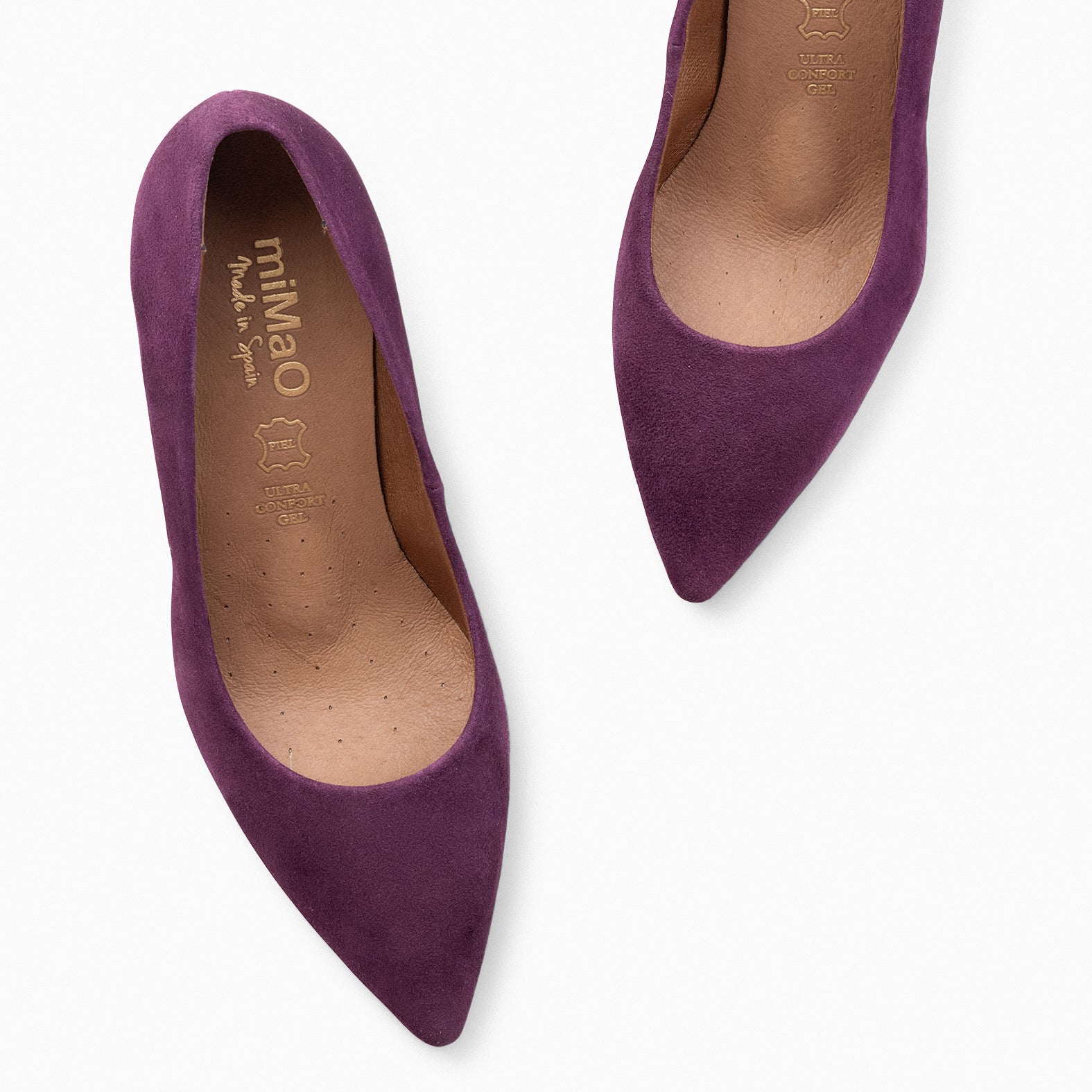 STILETTO – VIOLET suede leather stilettos