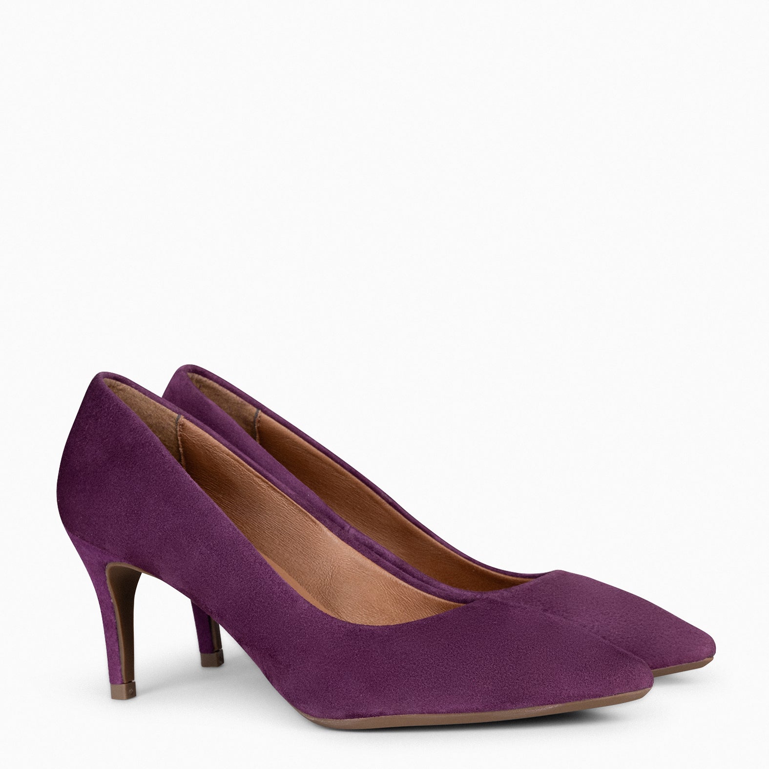 STILETTO – VIOLET suede leather stilettos