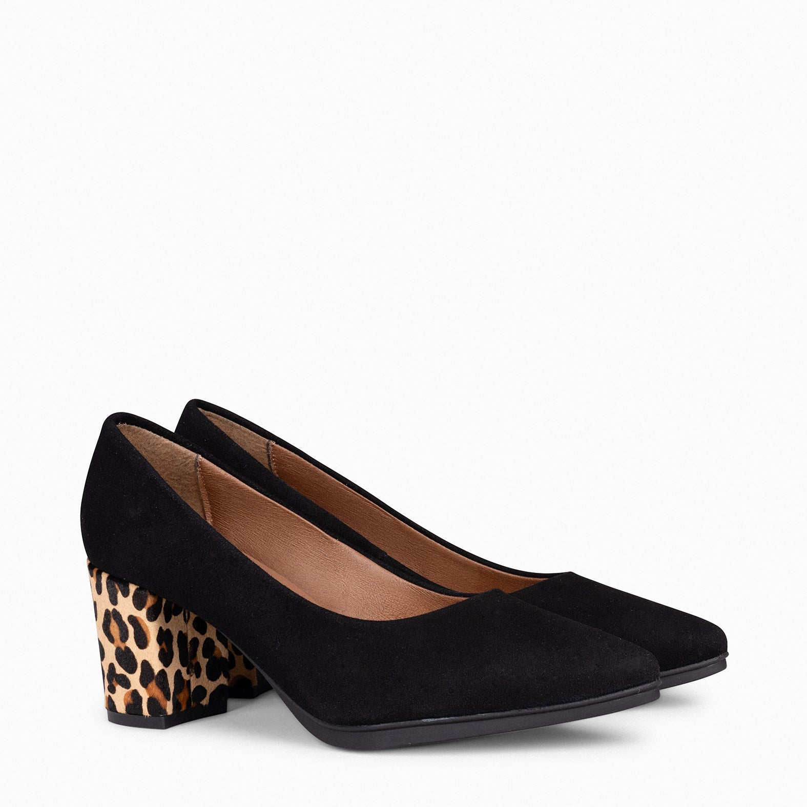 Block heel outlet animal print shoes