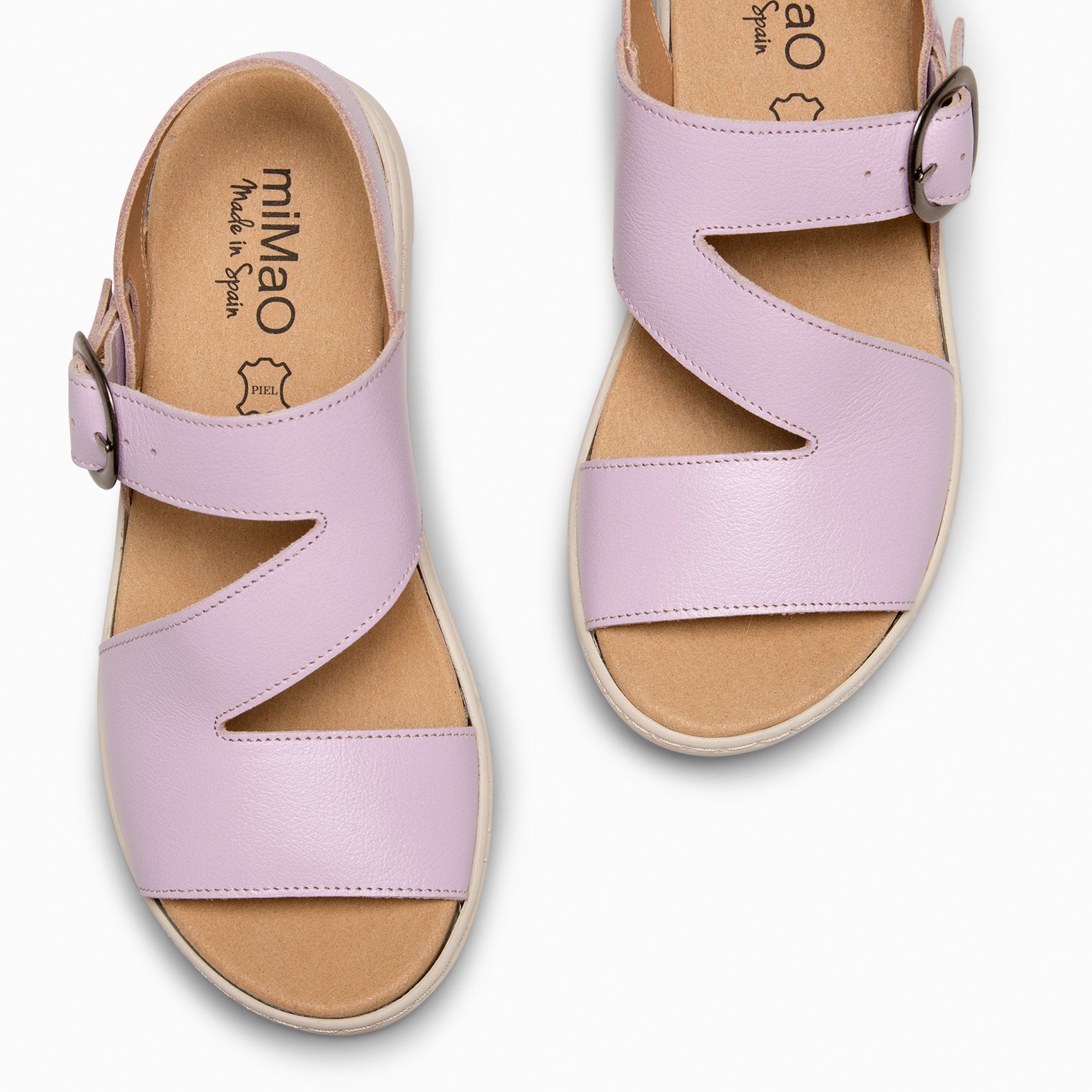 NATURA - LILAC SANDALS WITH REMOVABLE INSOLE
