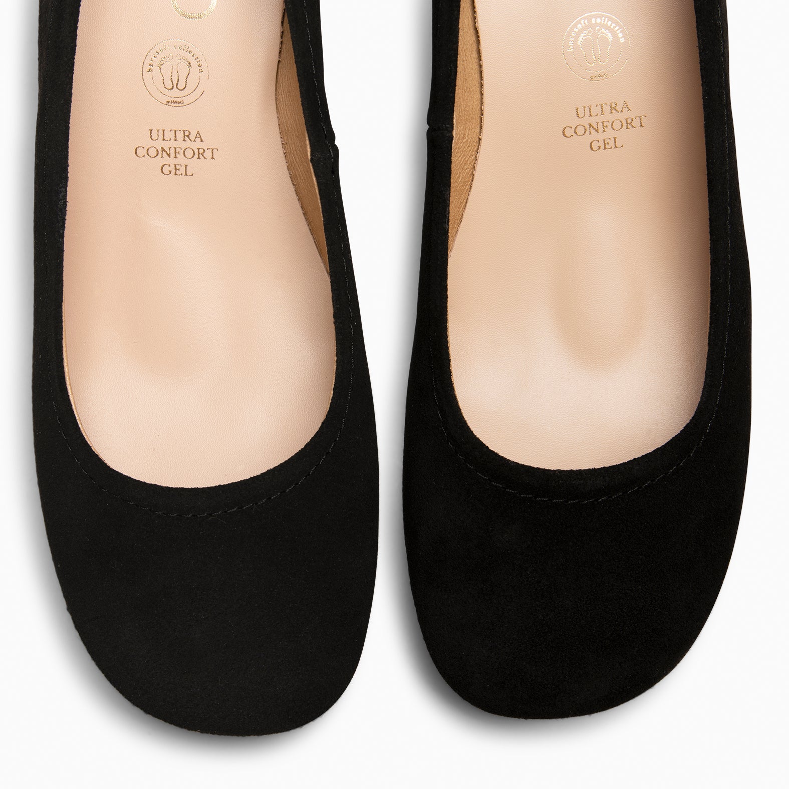 URBAN BARESOFT - BLACK WIDE HEEL SHOES 