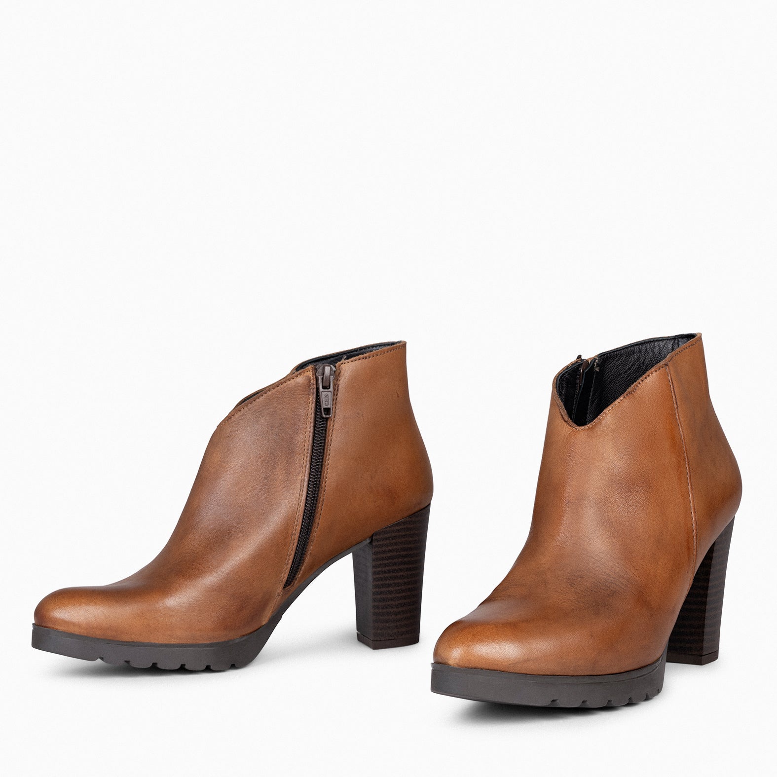 CLASSIC - CAMEL Women's Ankle Boots with heel