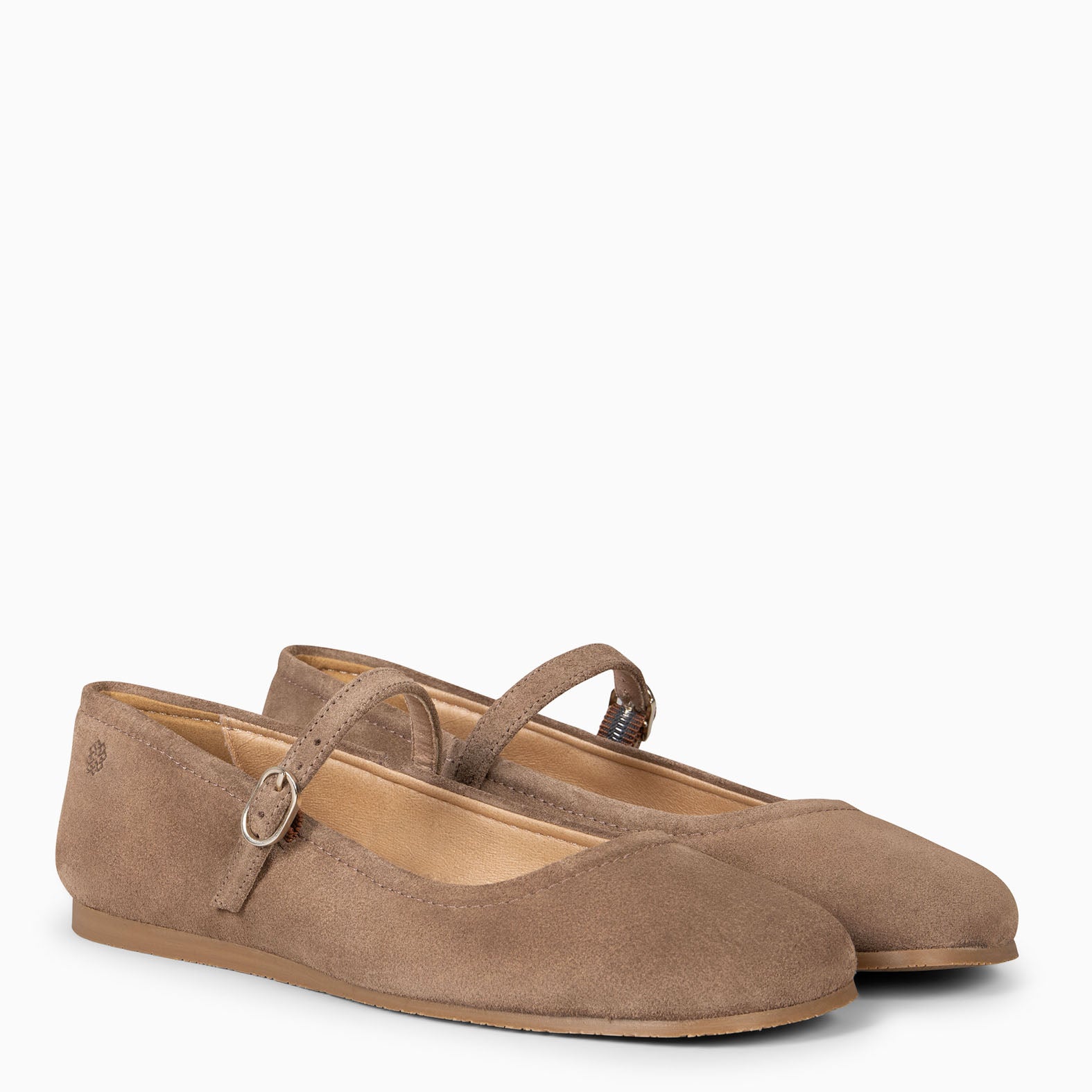 JAZMIN - TAUPE MARY-JANES FLAT BARESOFT