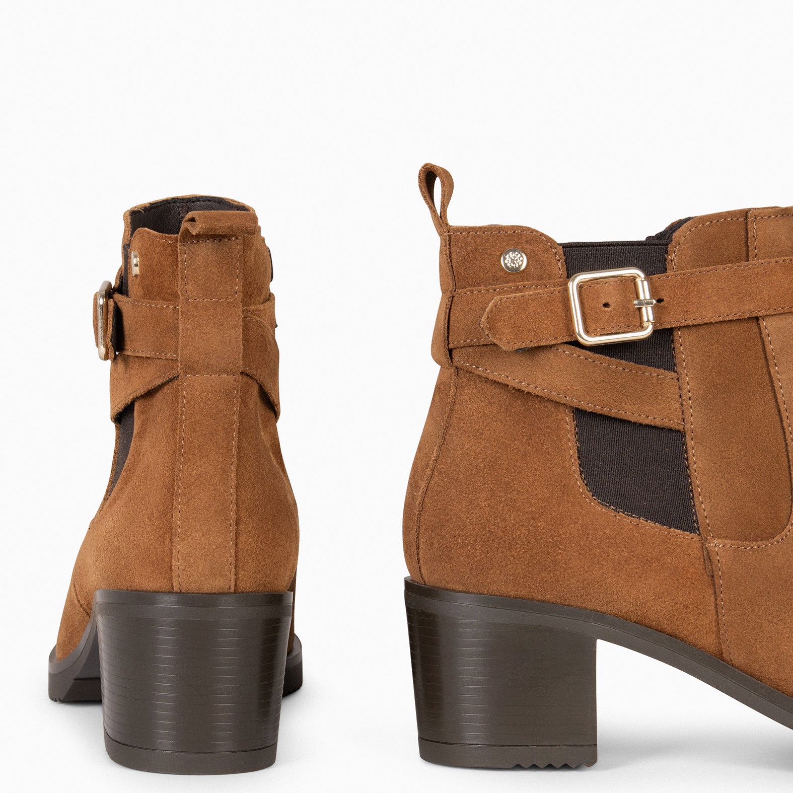 LEMY – CAMEL Suede Booties