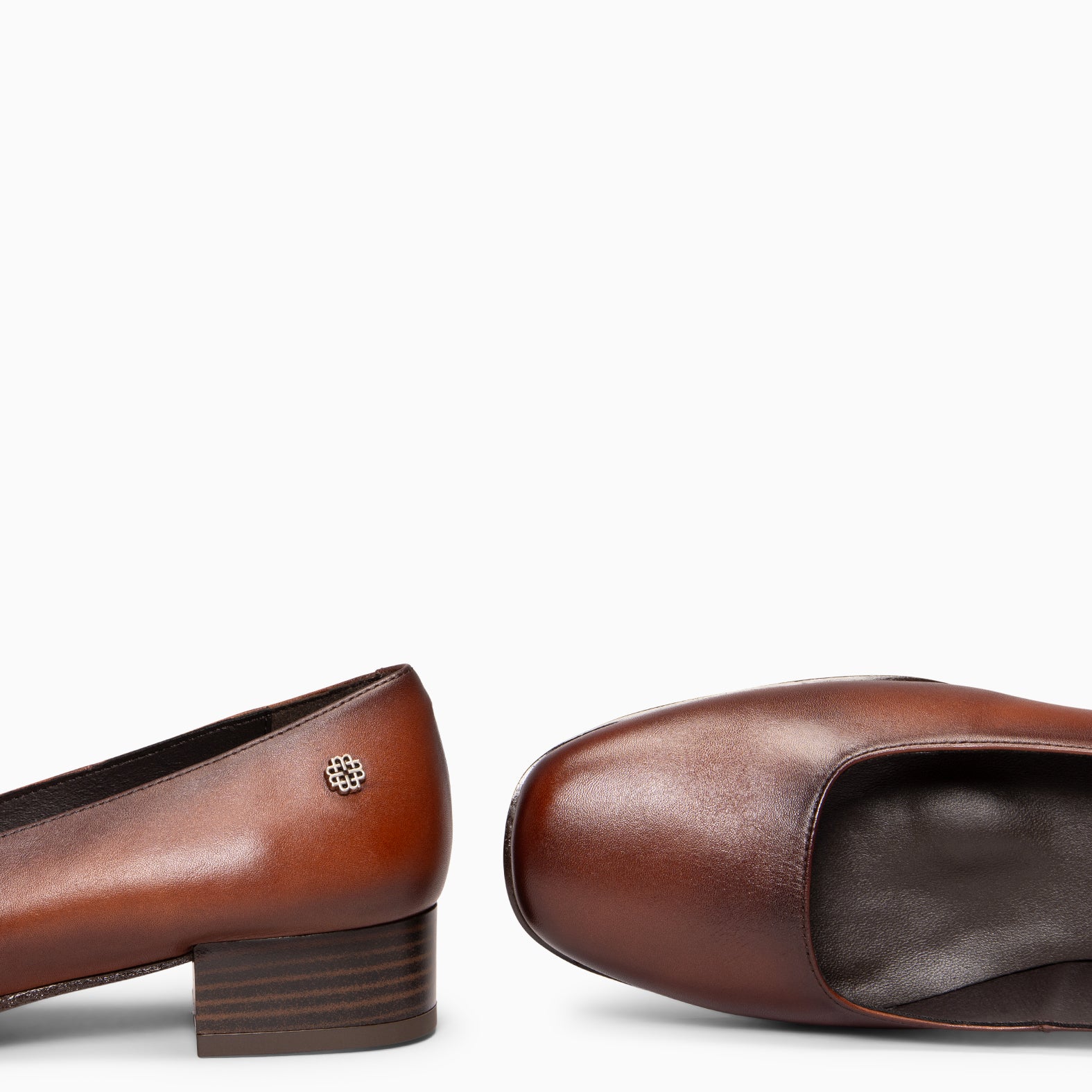 URBAN WIN – BROWN Square urban toe shoes