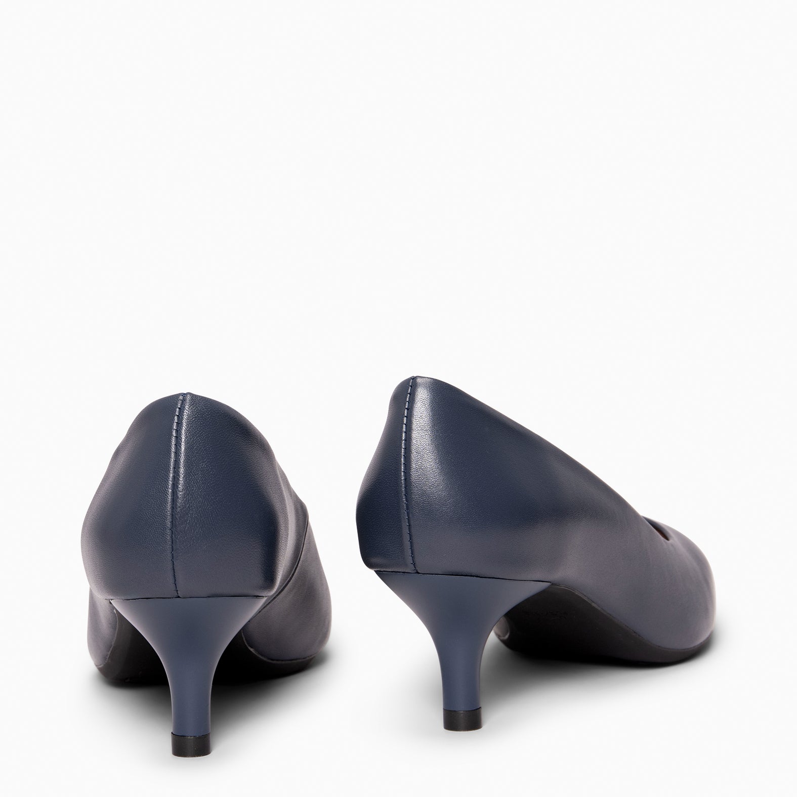 URBAN KITTEN - NAVY nappa leather kitten heels