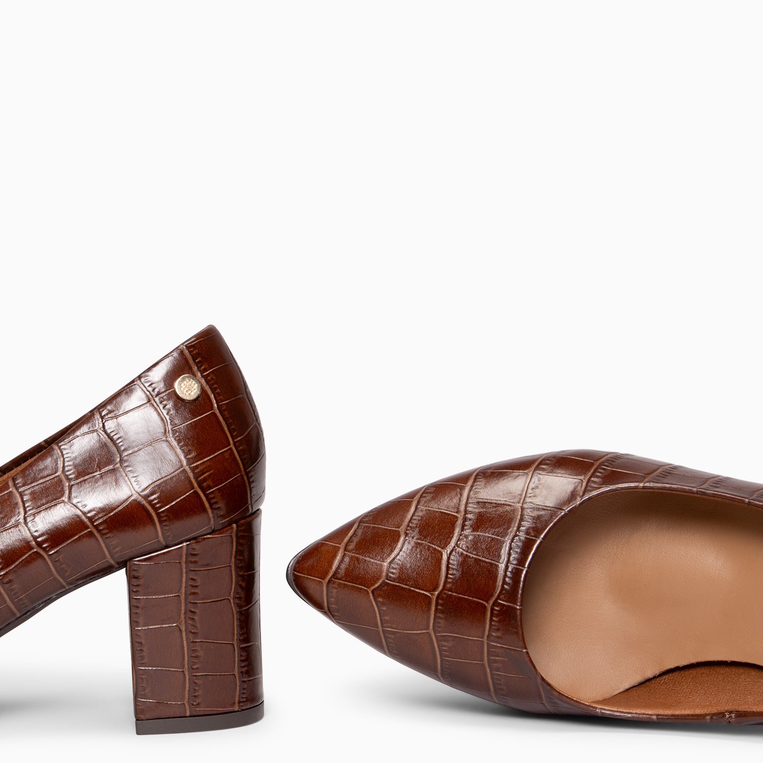 URBAN SAUVAGE S – BROWN coco textured high heels