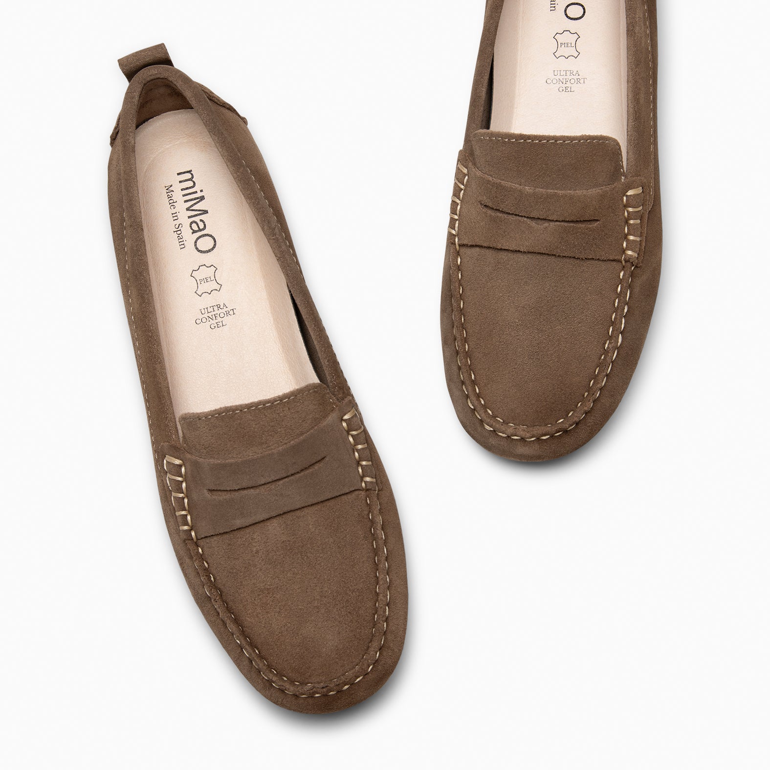 MONTEZ – Mocassim raso com palmilha removível TAUPE