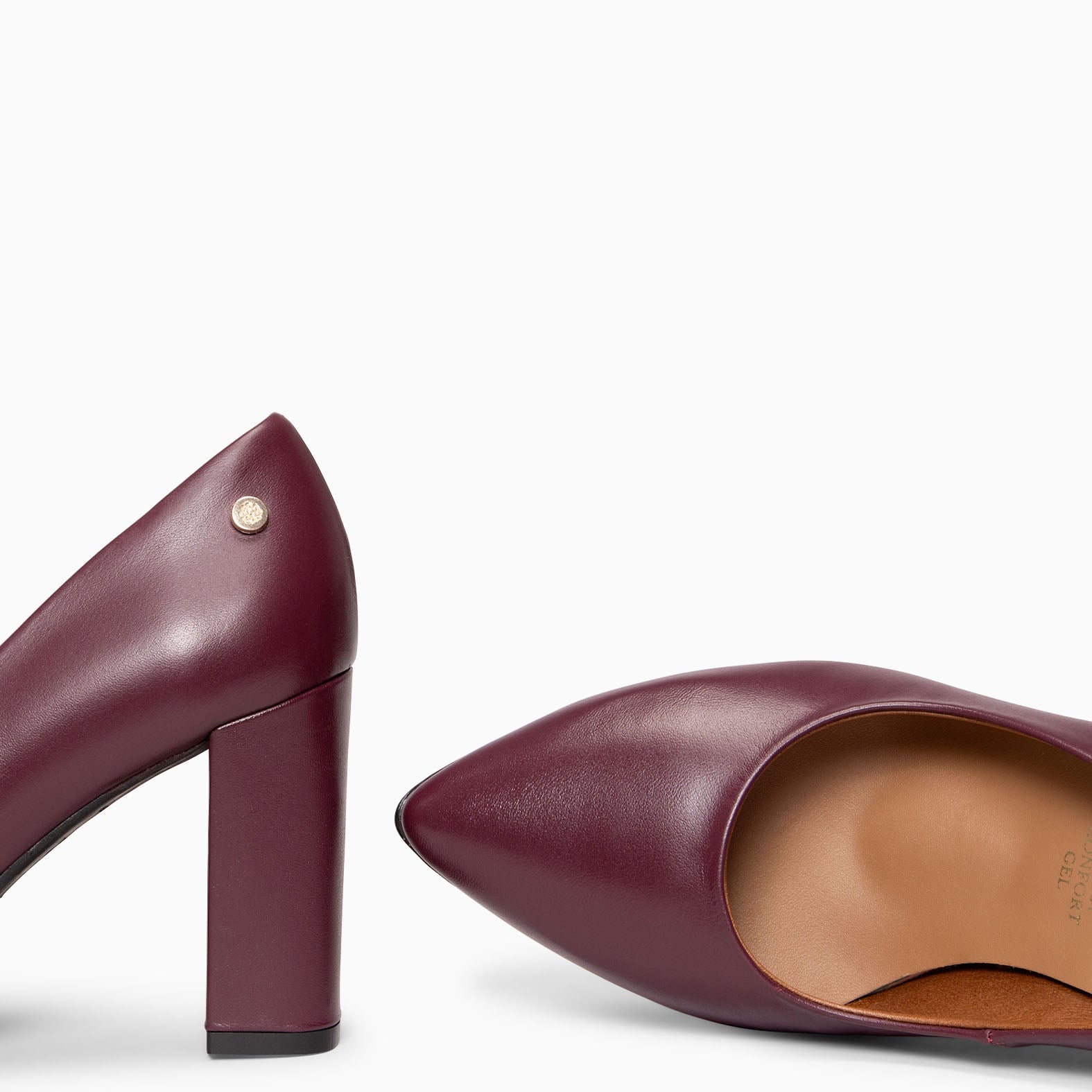 URBAN SALON - BURGUNDY nappa leather high heel