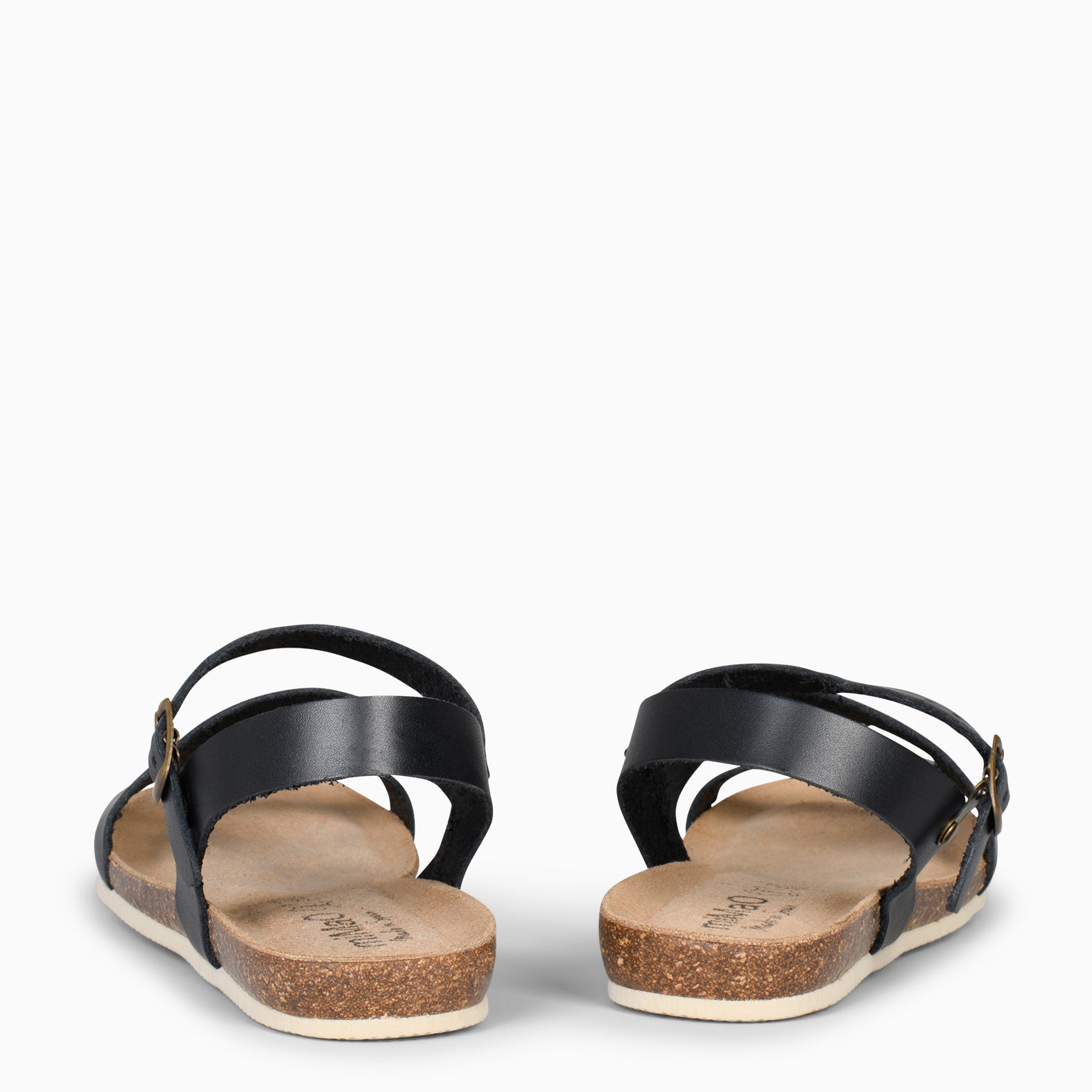 LIS – BLACK BIO leather sandals