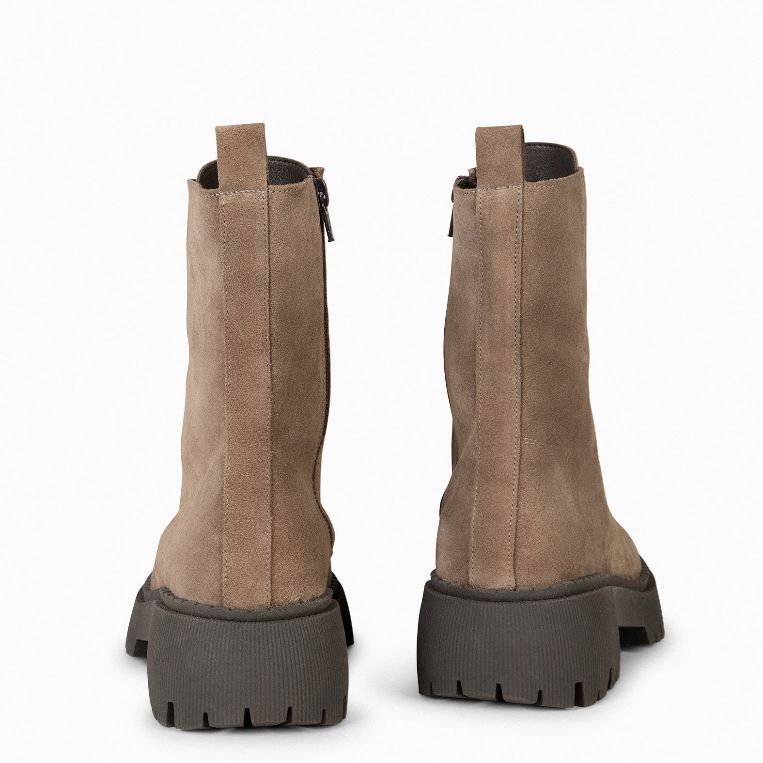 HALEN - Botas militares plataforma track TAUPE