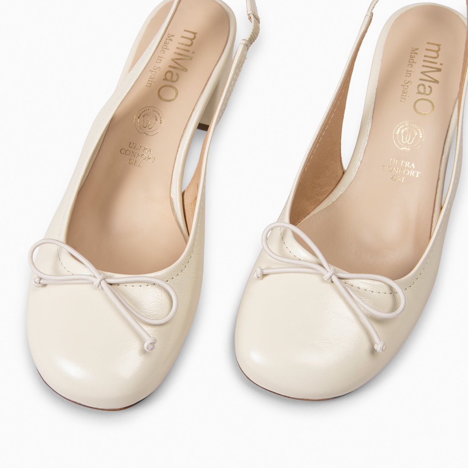 DOROTHY - Zapatos de tacón destalonado Baresoft BEIGE - miMaO ®